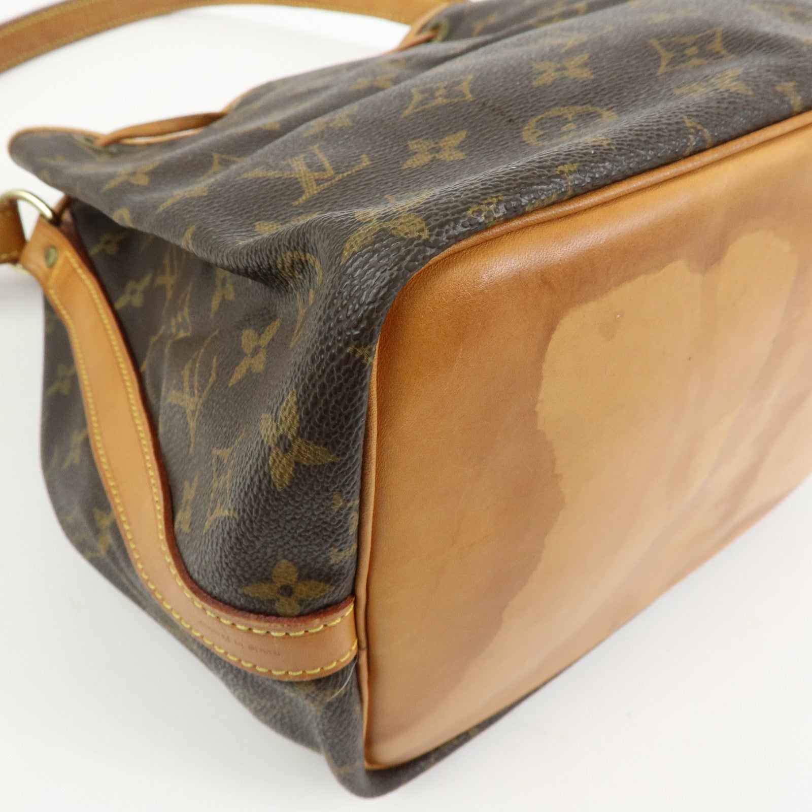 Louis Vuitton Monogram Petit Noe Shoulder Bag Brown M42226