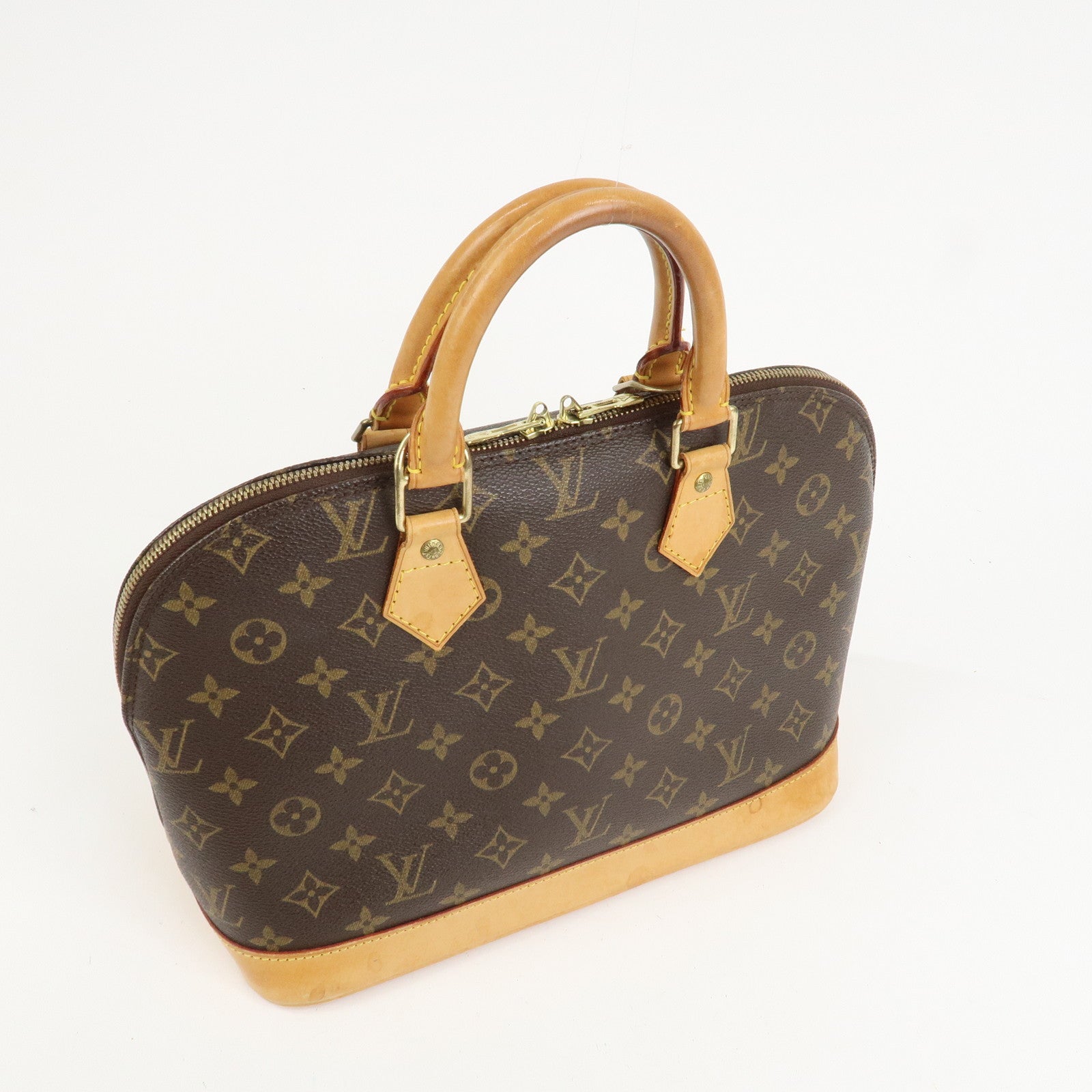 Louis Vuitton Monogram Canvas Alma Hand Bag Brown M51130