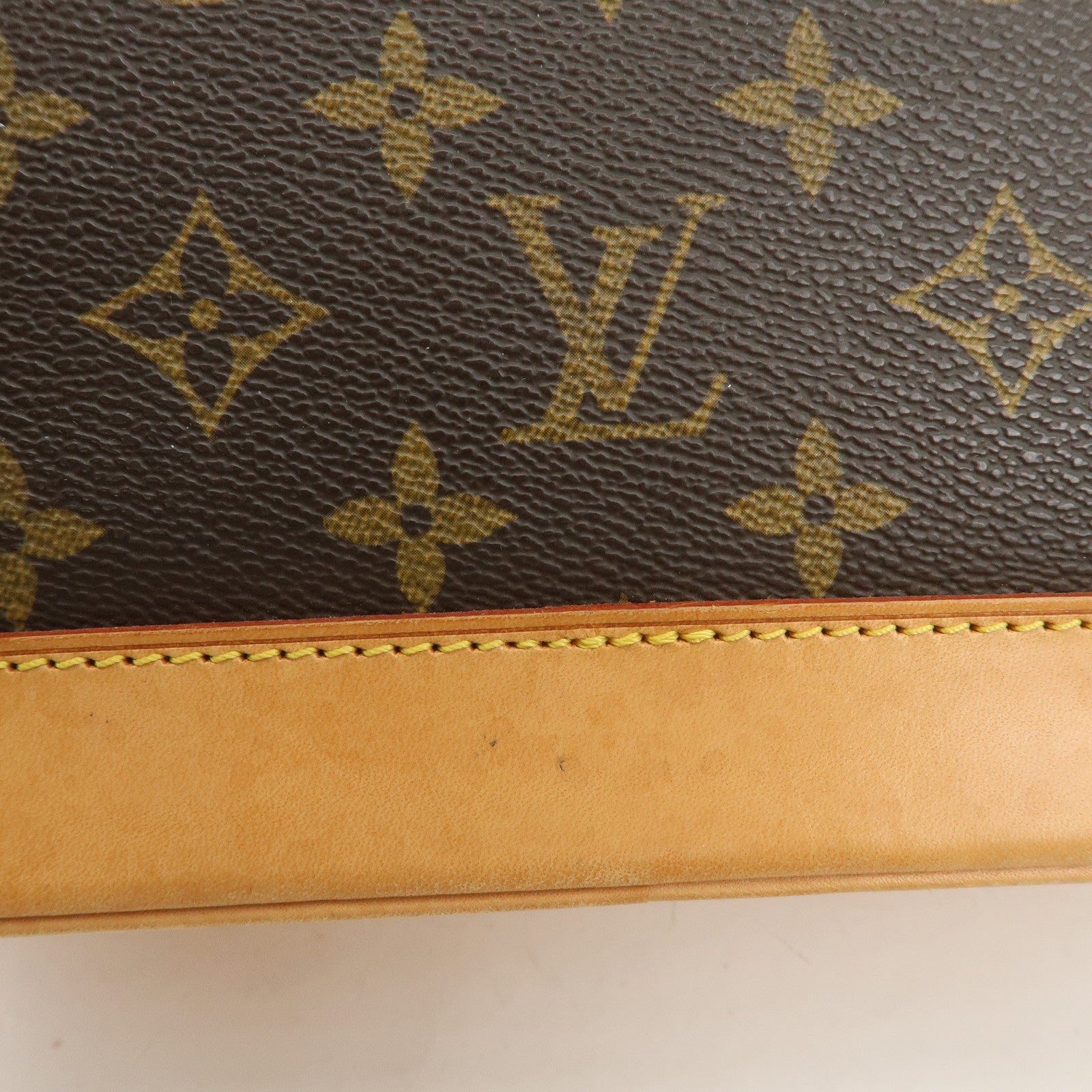 Louis Vuitton Monogram Alma Hand Bag Brown M51130