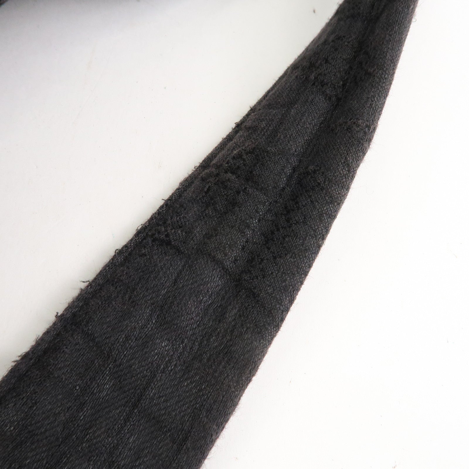 CHANEL Matelasse Canvas Large Shoulder Bag Black Silver