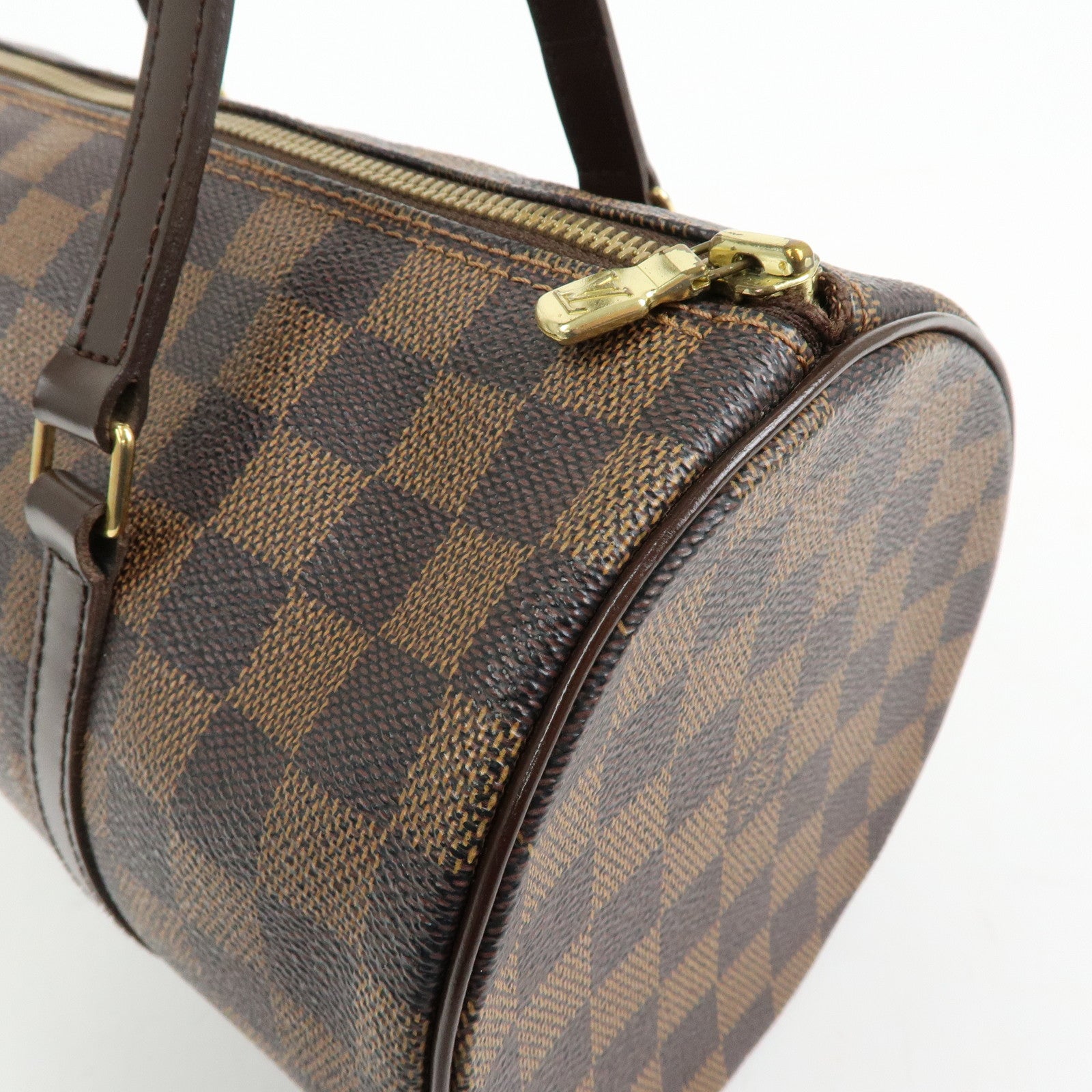 Louis Vuitton Damier Ebene Papillon 30 Hand Bag Brown N51303