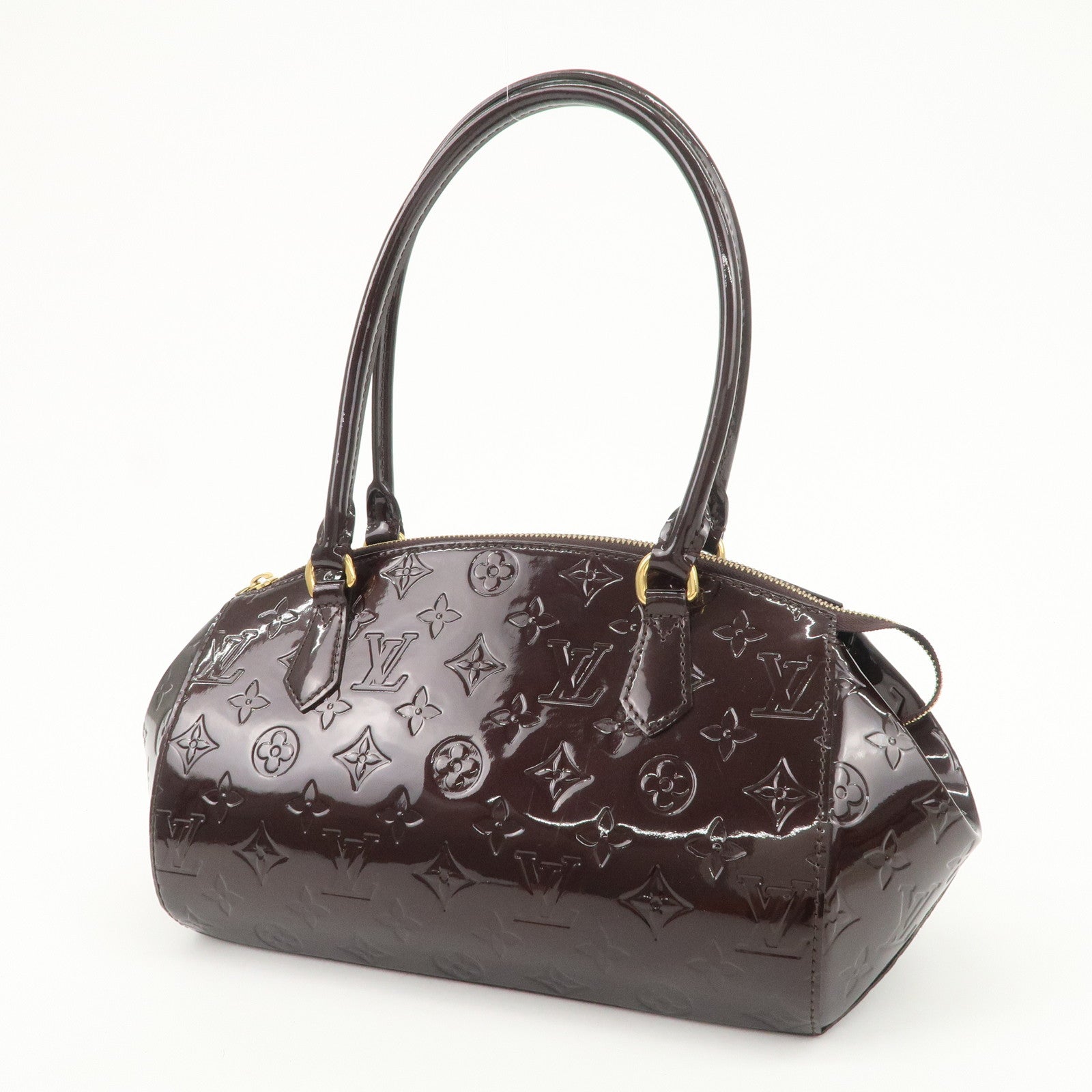 Louis Vuitton Monogram Vernis Leather Sherwood PM Hand Bag M91493