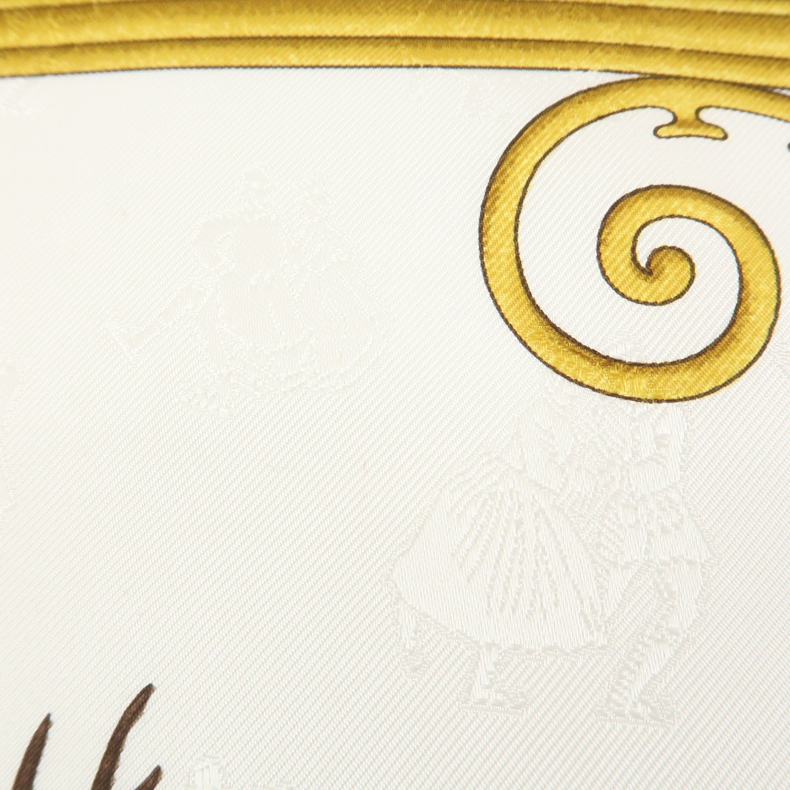 HERMES Carre 90 Silk 100% Scarf Joies d’Hiver Blue White Gold