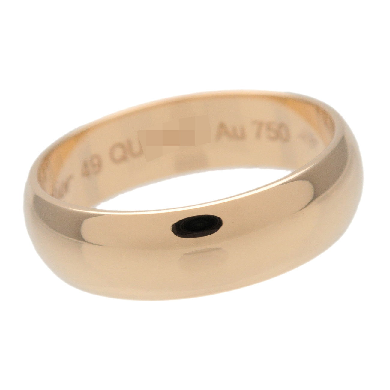 Cartier 1895 Wedding Ring K18 750YG #49 US5 EU49 HK10.5 Yellow Gold