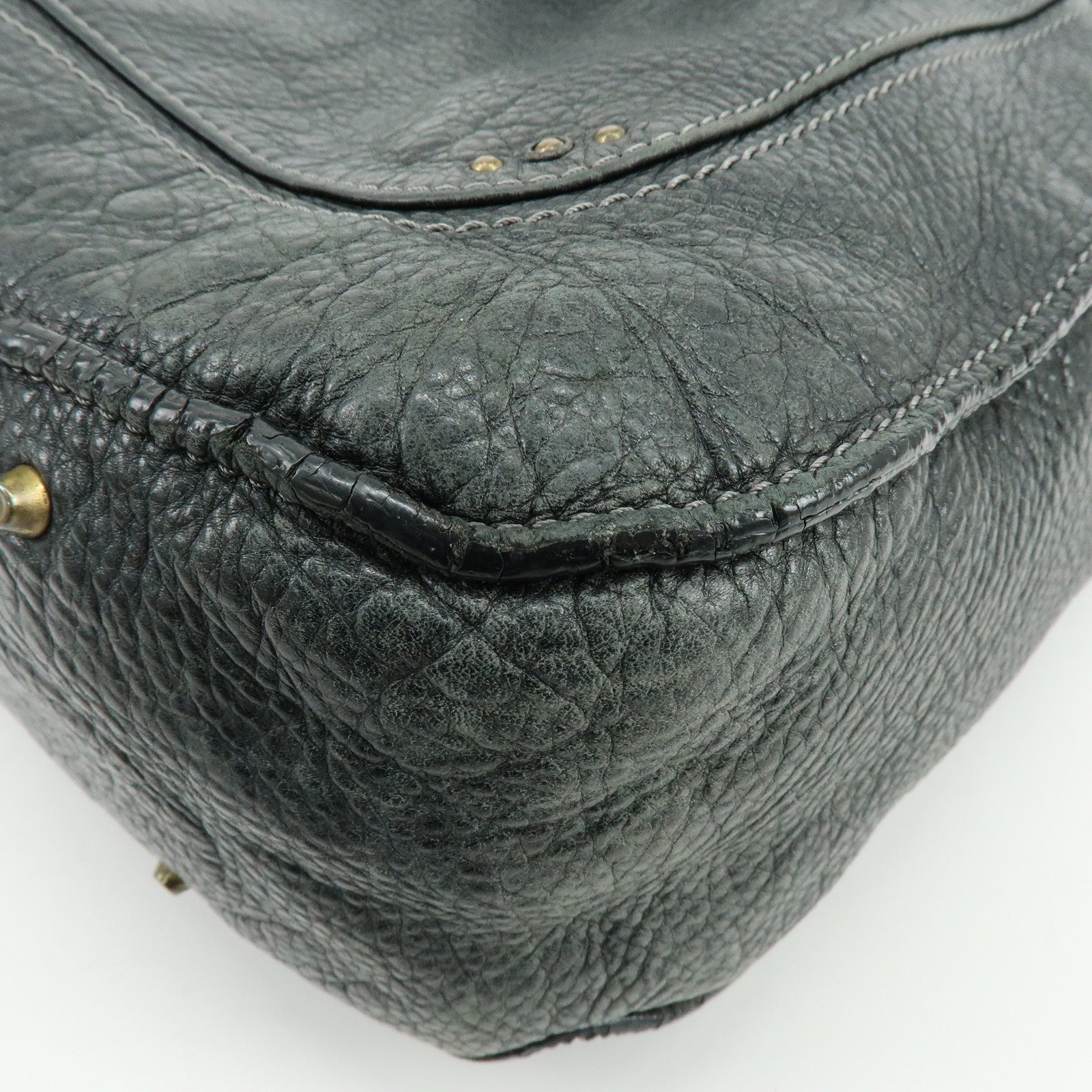 Chloe Paddington Leather Tote Bag Shoulder Bag Black