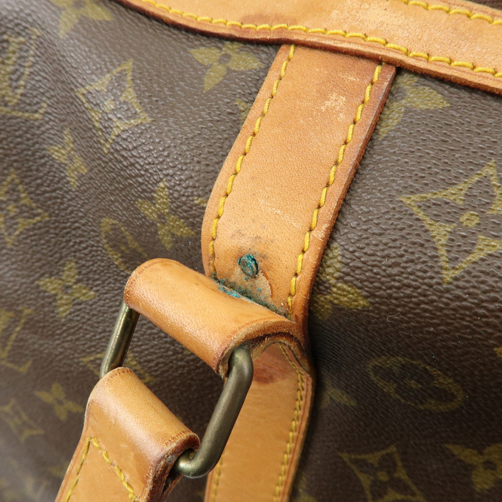 Louis Vuitton Monogram Sac Souple 55 Boston Bag Brown M41622
