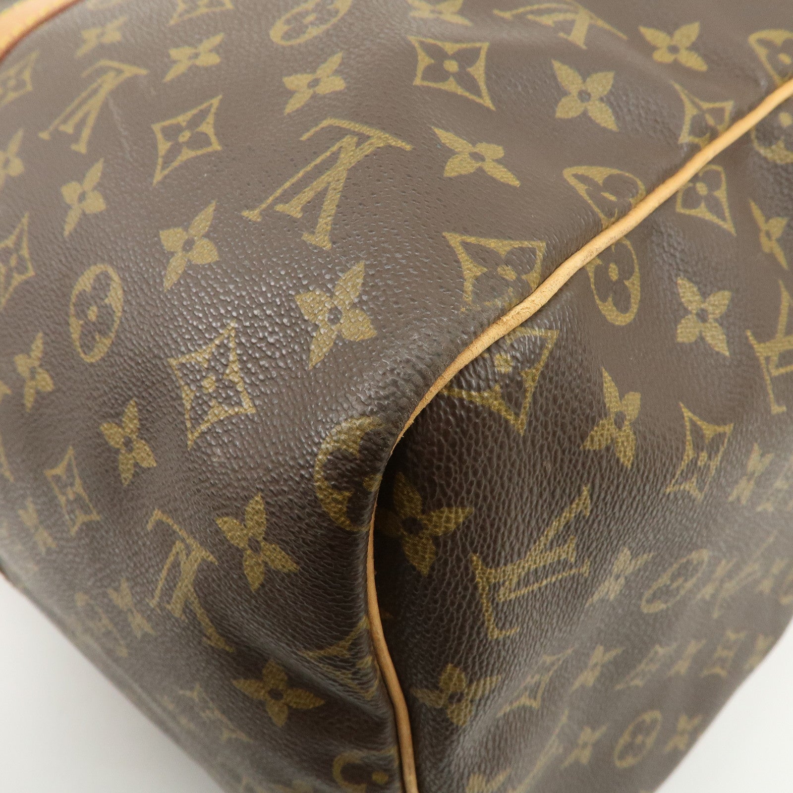 Louis Vuitton Monogram Sac Souple 55 Boston Bag Brown M41622