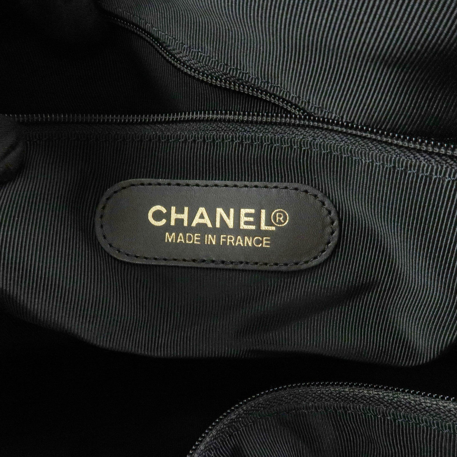 CHANEL COCO Mark Caviarskin Boston Bag Hand Bag Black