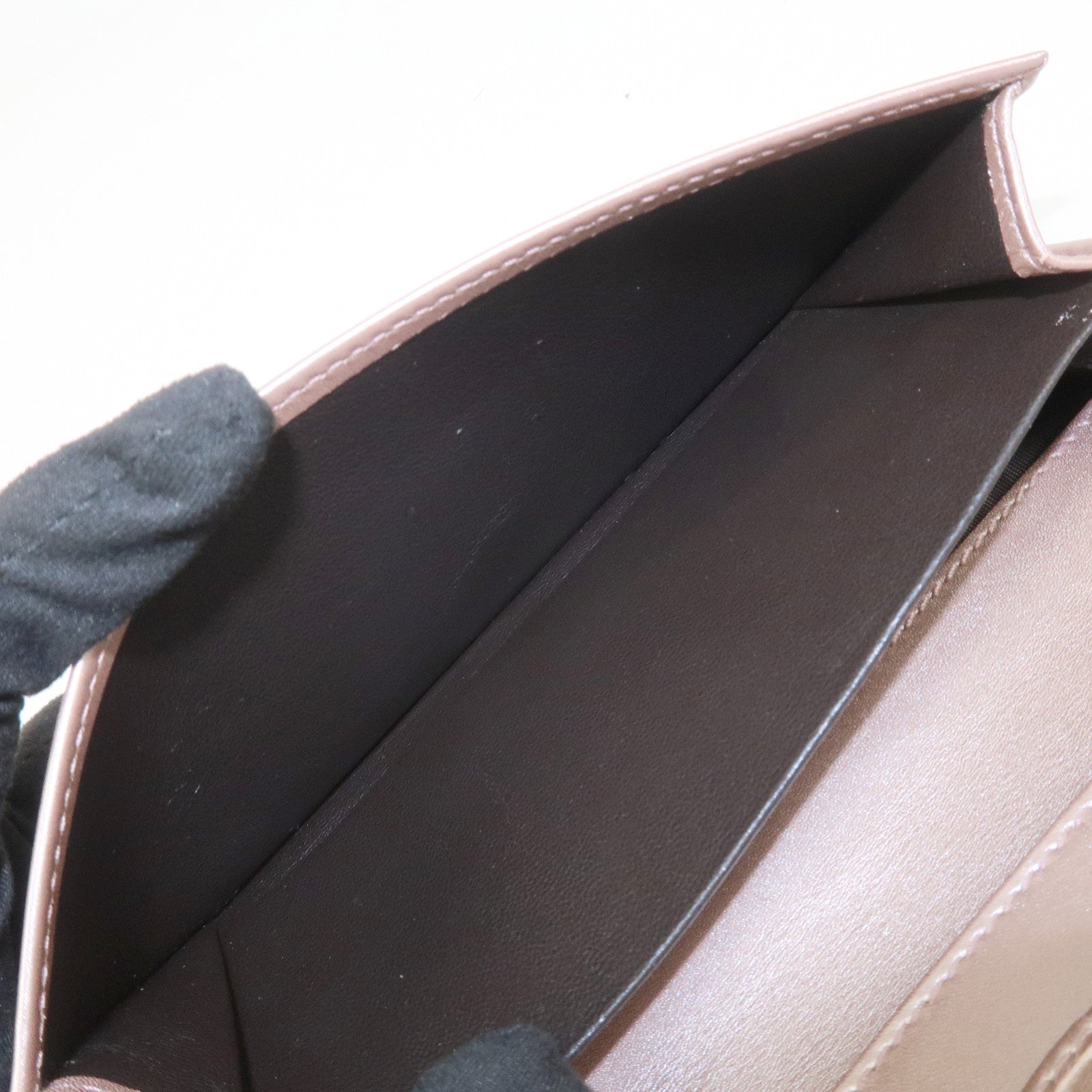 GUCCI Micro Guccissima Lovely Heart W Hook Long Wallet Pink 203550