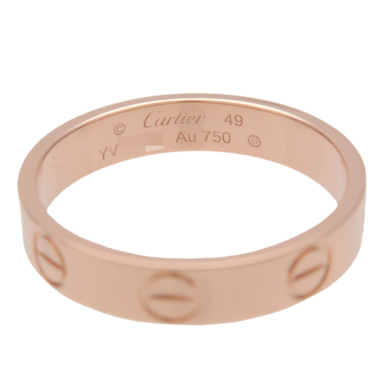 Cartier Mini Love Ring K18 750PG Rose Gold #49 US5 EU49 HK10.5