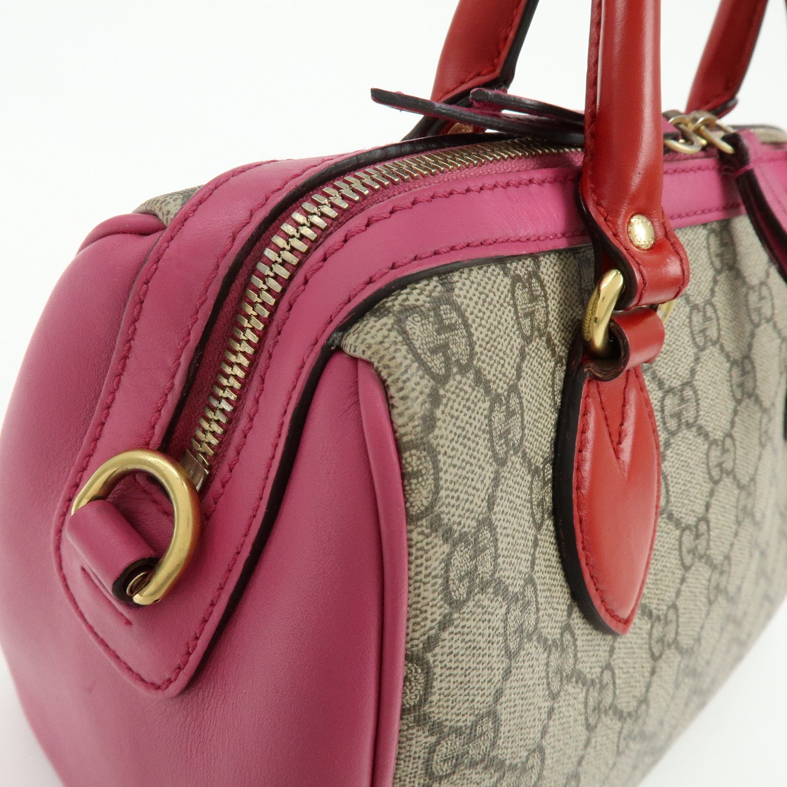 GUCCI GG Supreme Leather 2Way Bag Hand Bag Shoulder Bag 409529