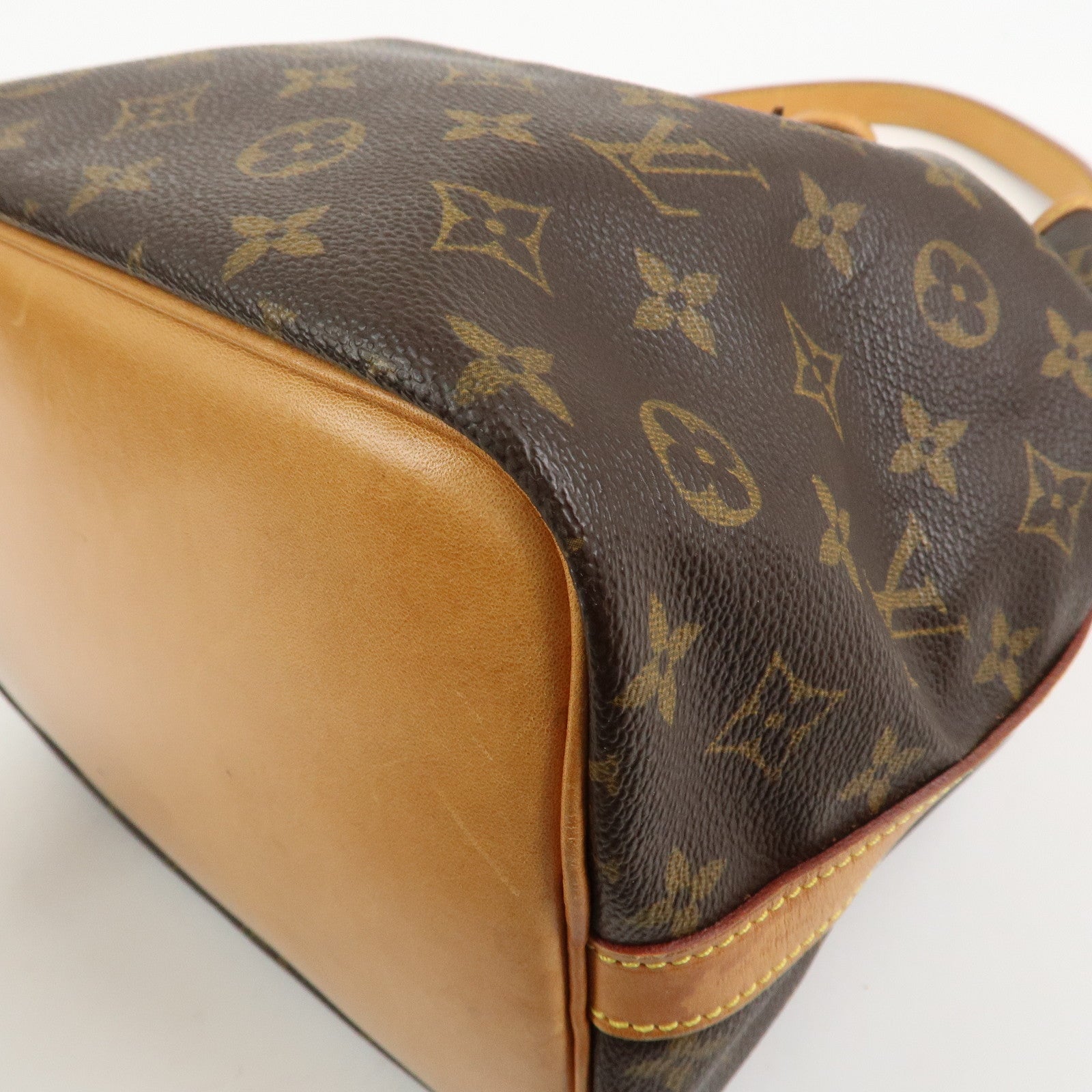 Louis Vuitton Monogram Canvas Petit Noe Shoulder Bag Brown M42226