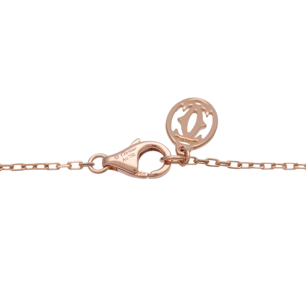 Cartier D'amour 1P Diamond Necklace SM K18 750PG Rose Gold
