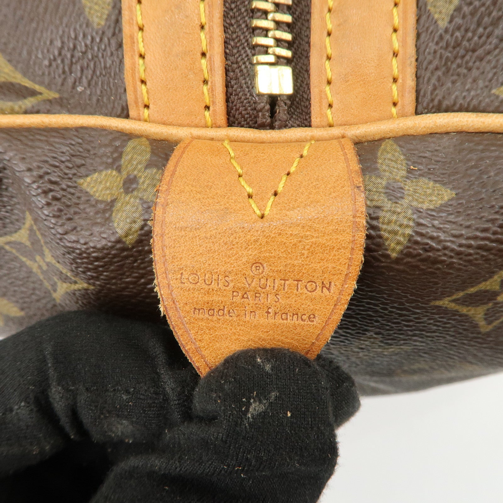 Louis Vuitton Monogram Sac Souple 55 Boston Bag Brown M41622