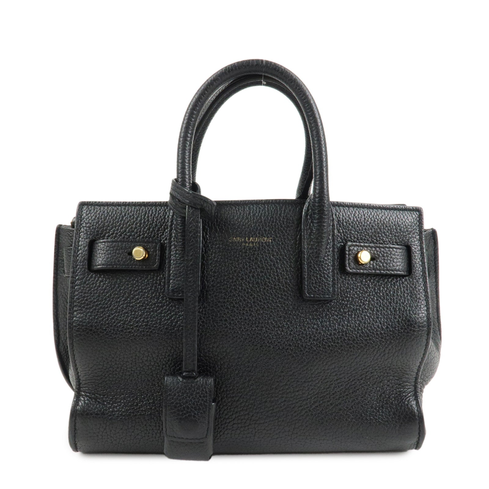 SAINT LAURENT PARIS Sac De Jour 2WAY Bag Hand Bag Black 717449