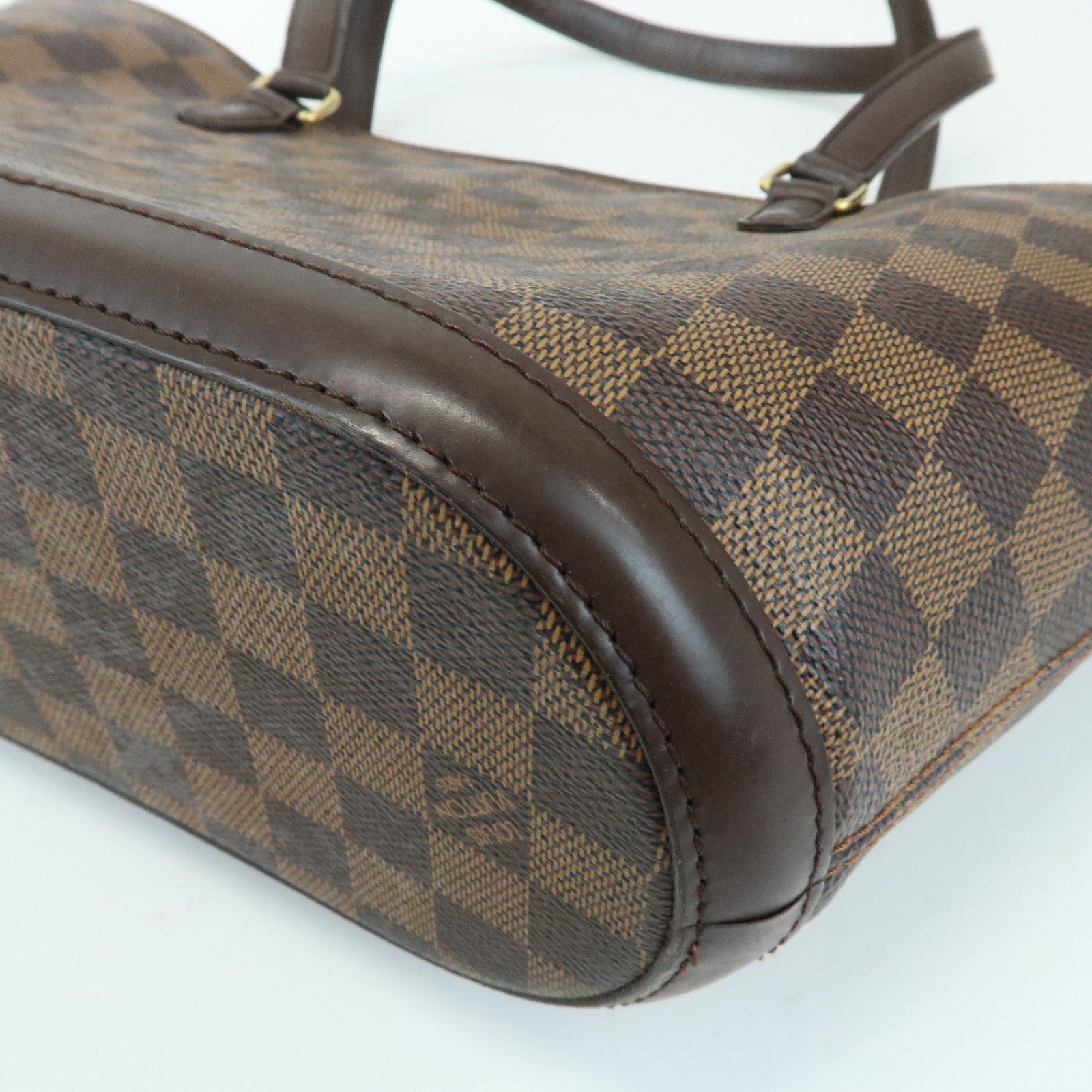 Louis Vuitton Damier Manosque PM Canvas Tote Bag Ebene N51121