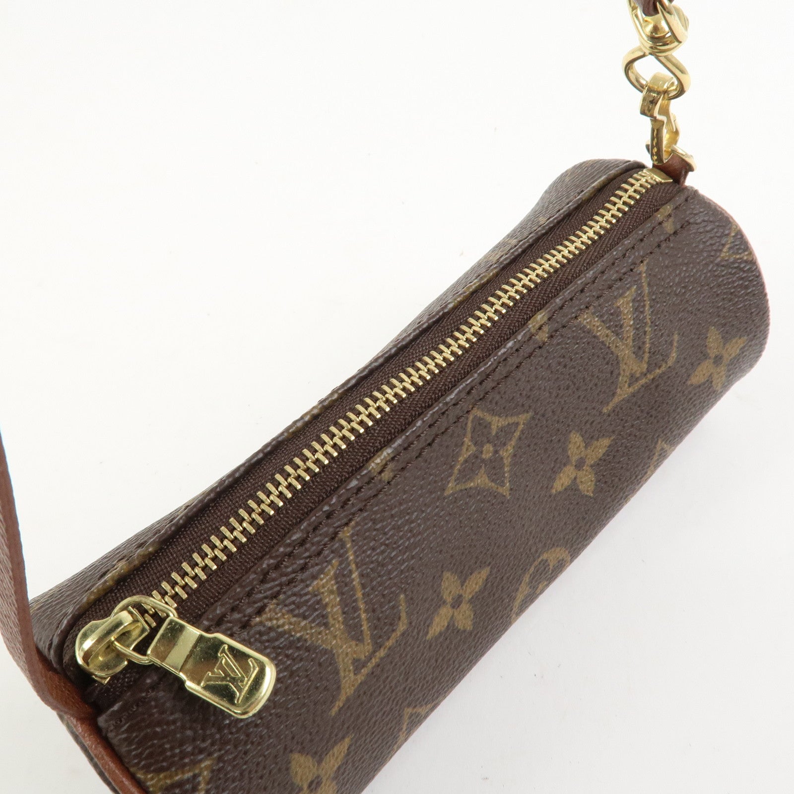 Louis Vuitton Monogram Mini Pouch for Papillon Bag Old Style Brown