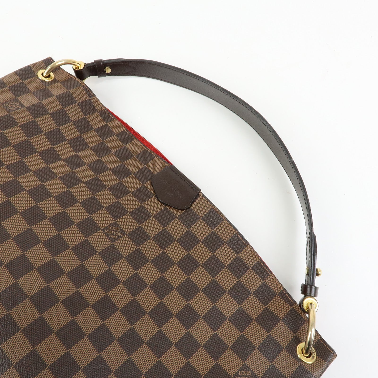 Louis Vuitton Damier Graceful MM Shoulder Bag Damier Ebene N44045