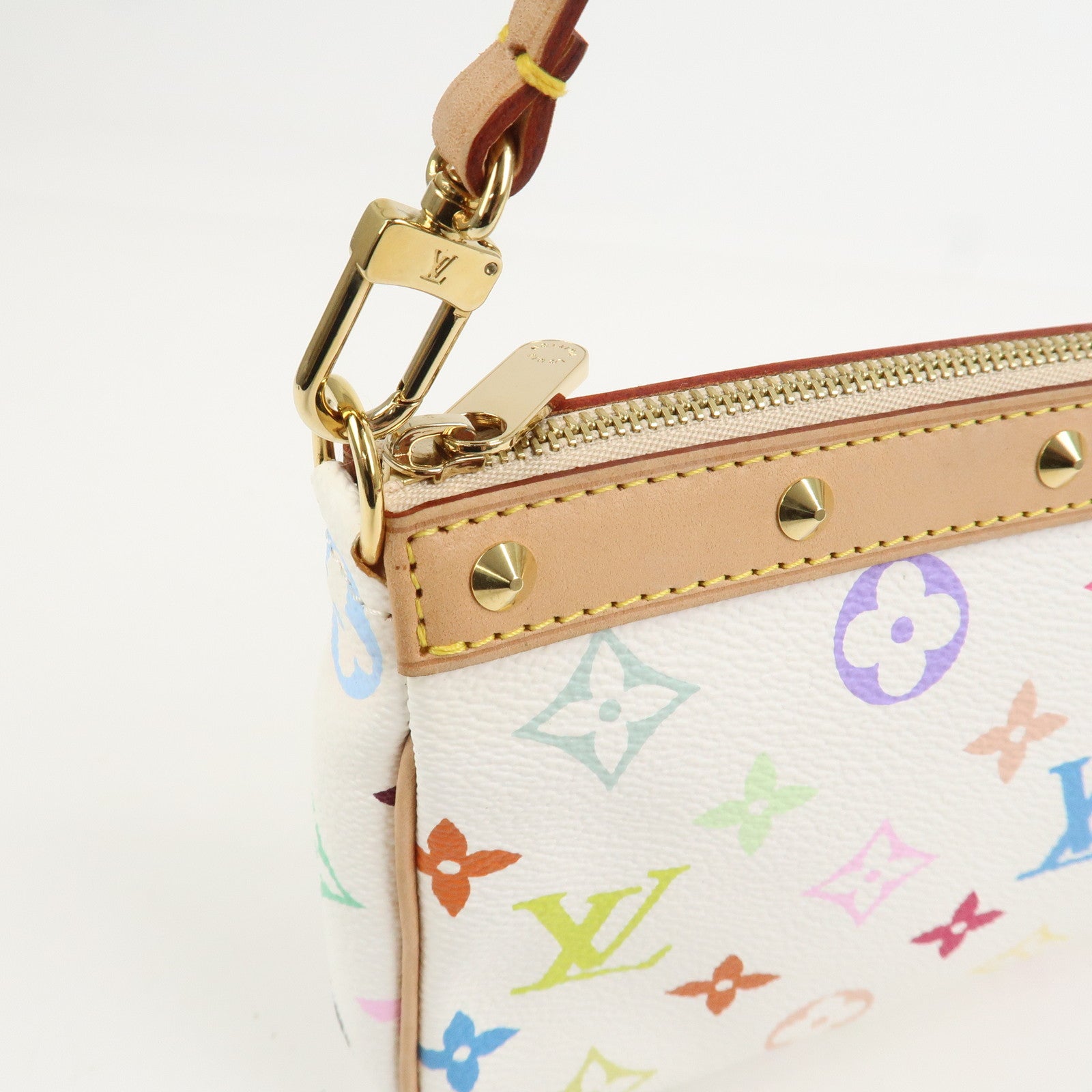 Louis Vuitton Monogram Multicolor Pochette Accessoires Blanc M92649