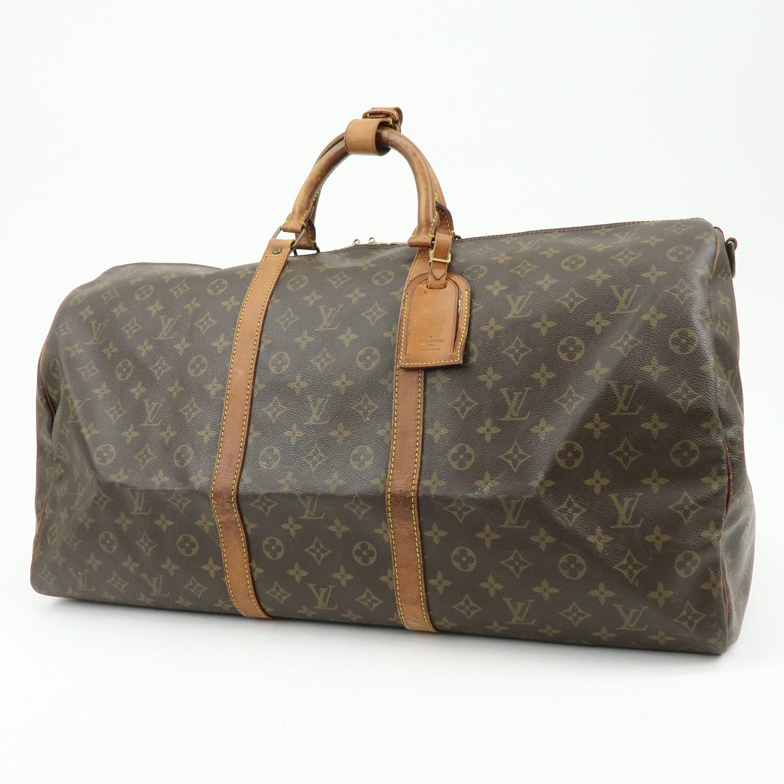 Louis Vuitton Monogram Keep All Bandouliere 60 Boston Bag M41412