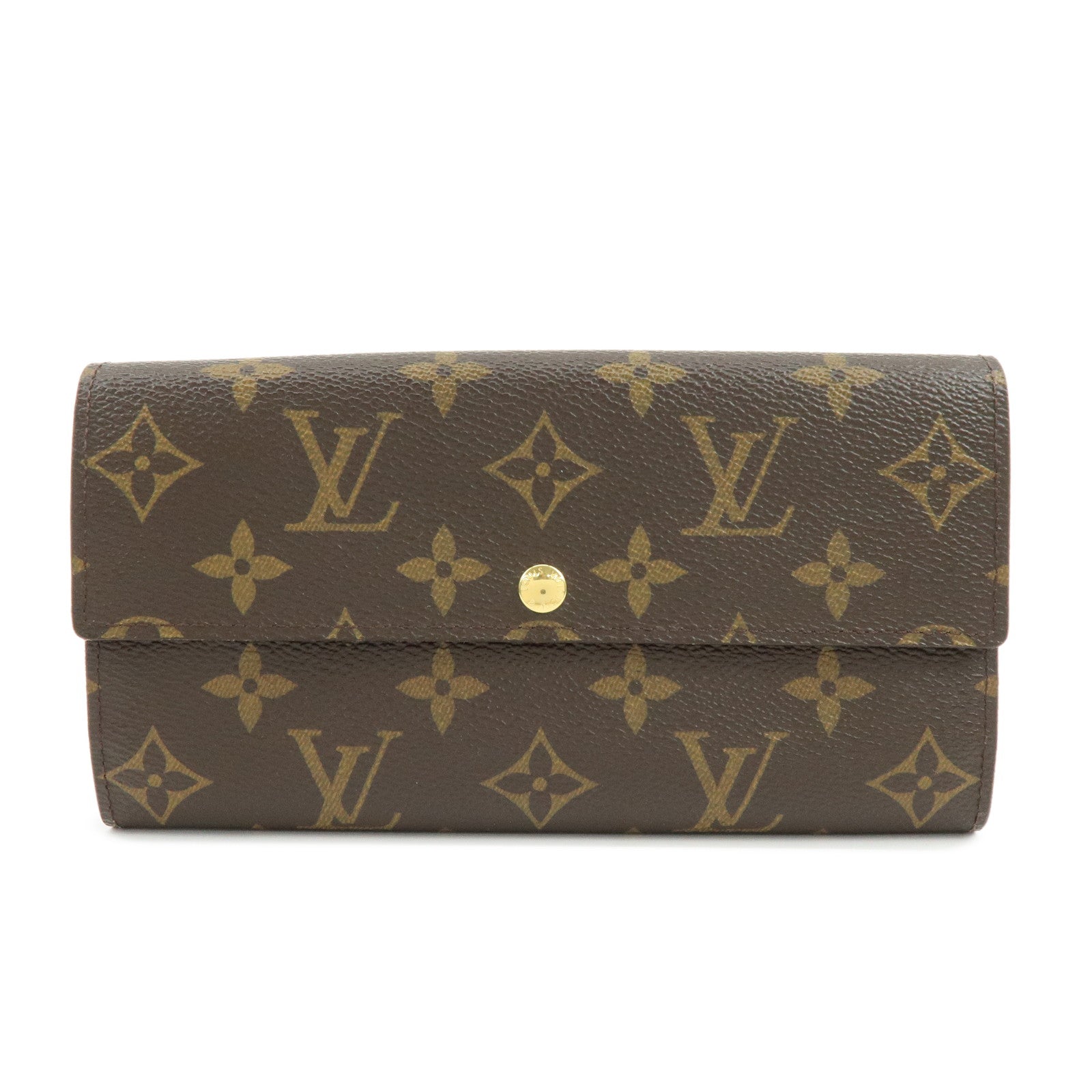 Louis Vuitton Monogram Portefeuille Sarah Long Wallet Brown M61734