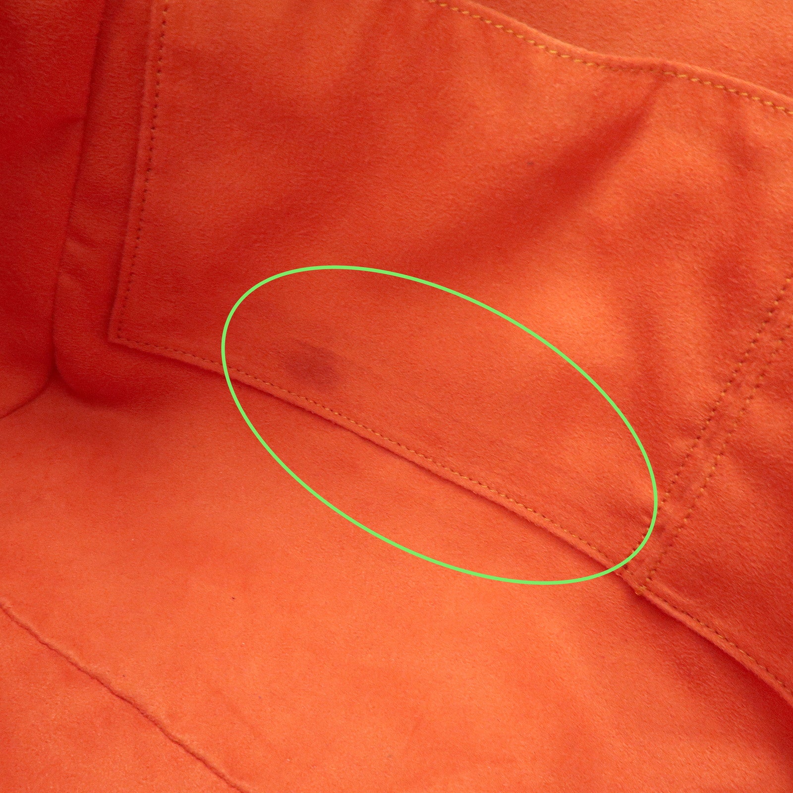 Ferragamo Gancini Leather Tote Bag Hand Bag SHouder Bag Orange