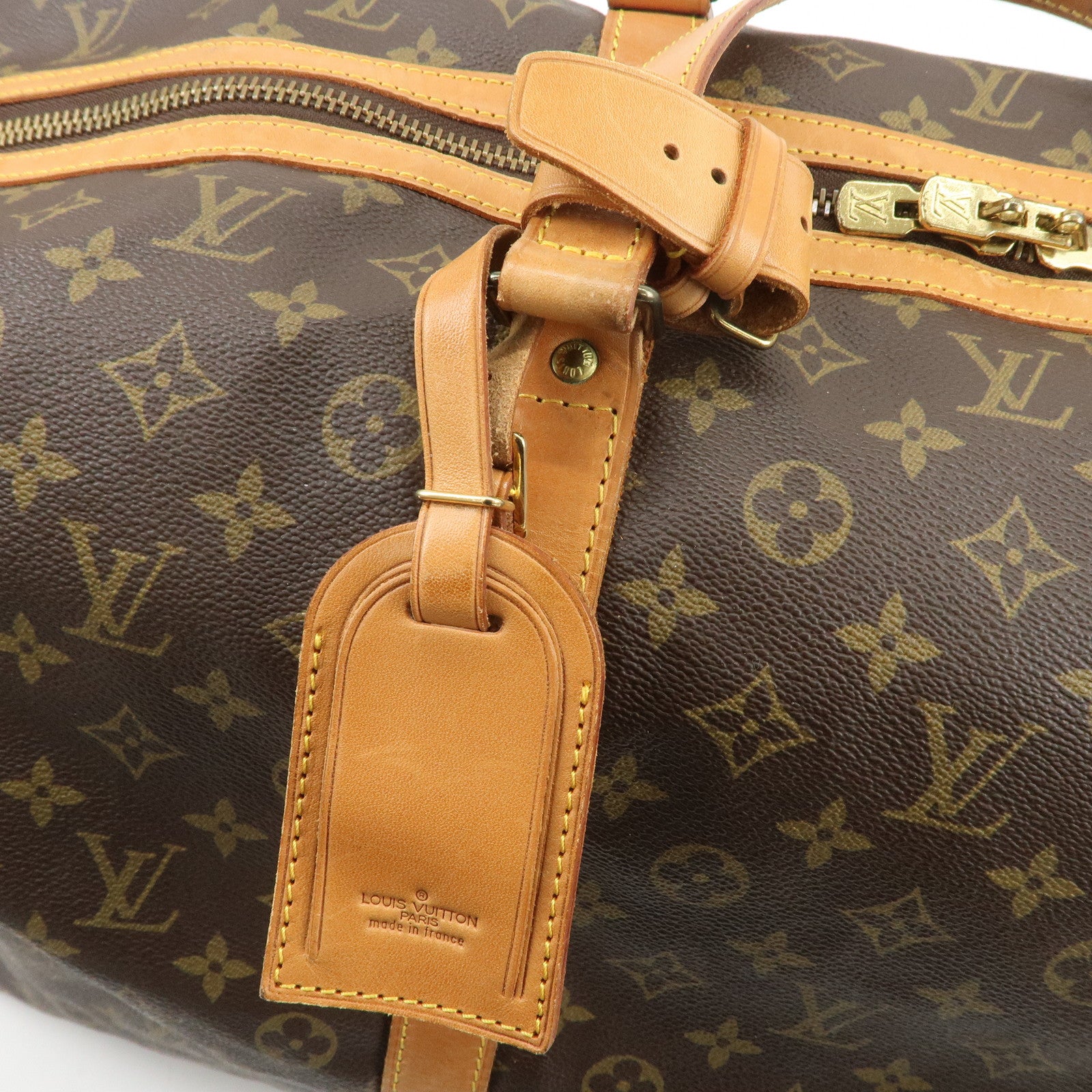 Louis Vuitton Monogram Sac Souple 55 Boston Bag Brown M41622