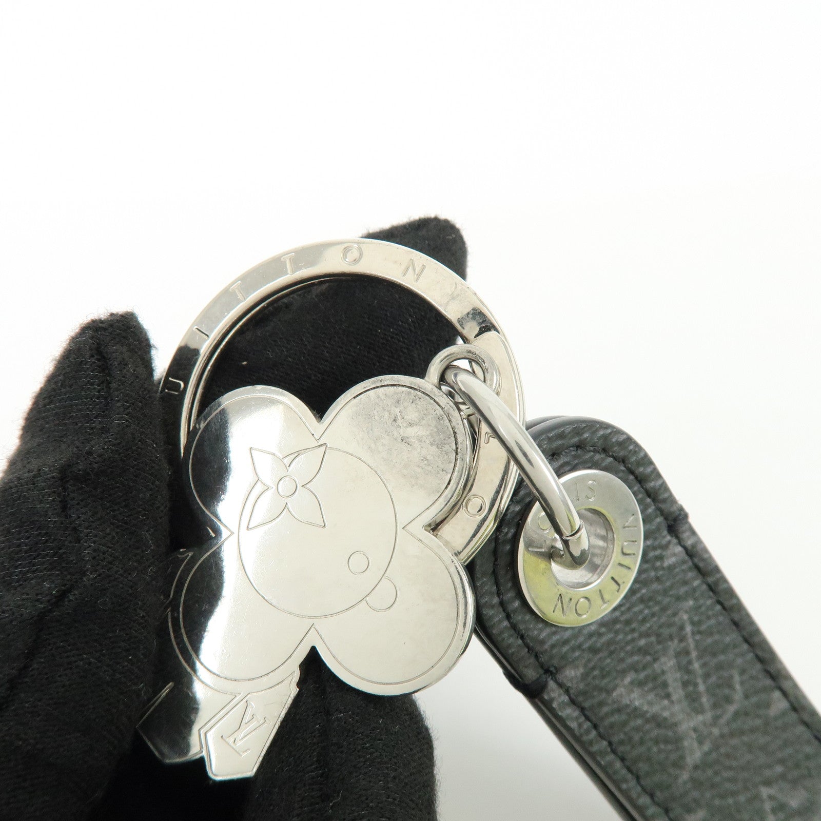 Louis Vuitton Monogram Eclipse Dragonne Vivienne Key Charm 01821
