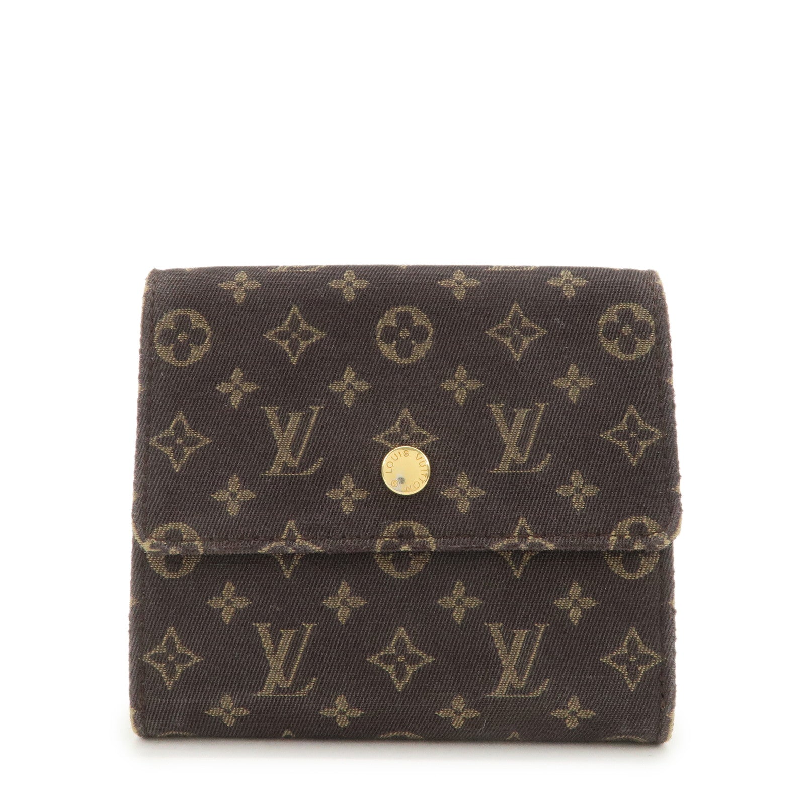 Louis Vuitton Monogram Mini Lin Portefeuille Elise Wallet M95233