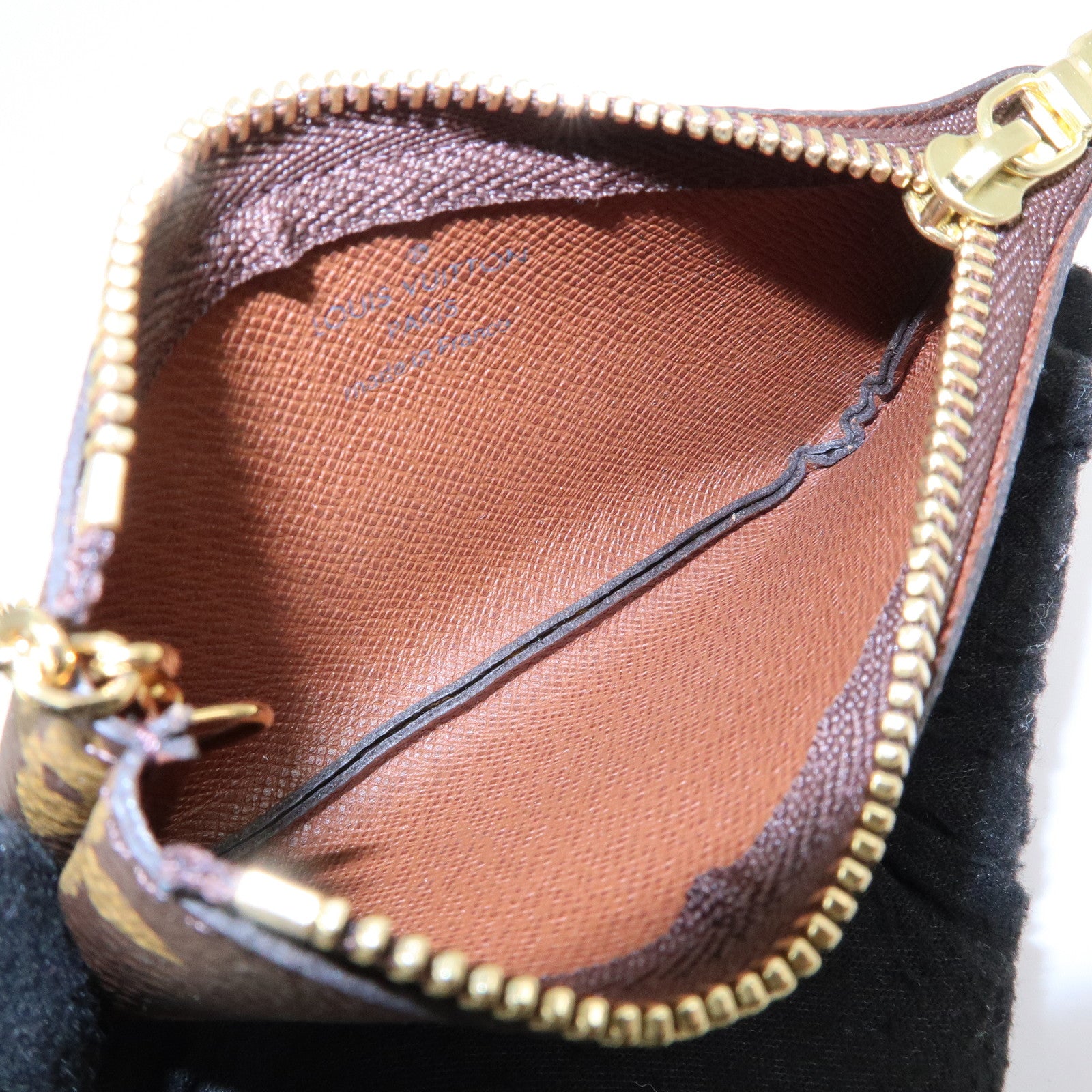 Louis Vuitton Monogram Pochette Cles Coin Case Key Case M62650