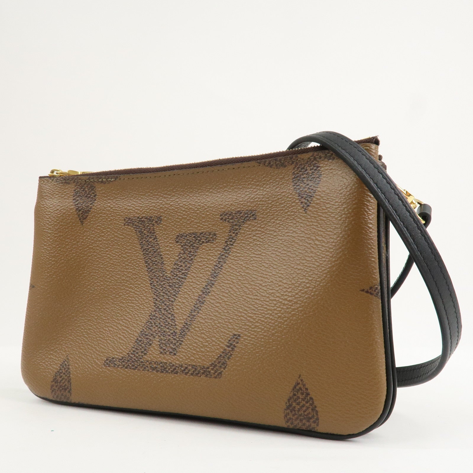 Louis Vuitton Monogram Reverse Pochette Double Zip Bag M69203