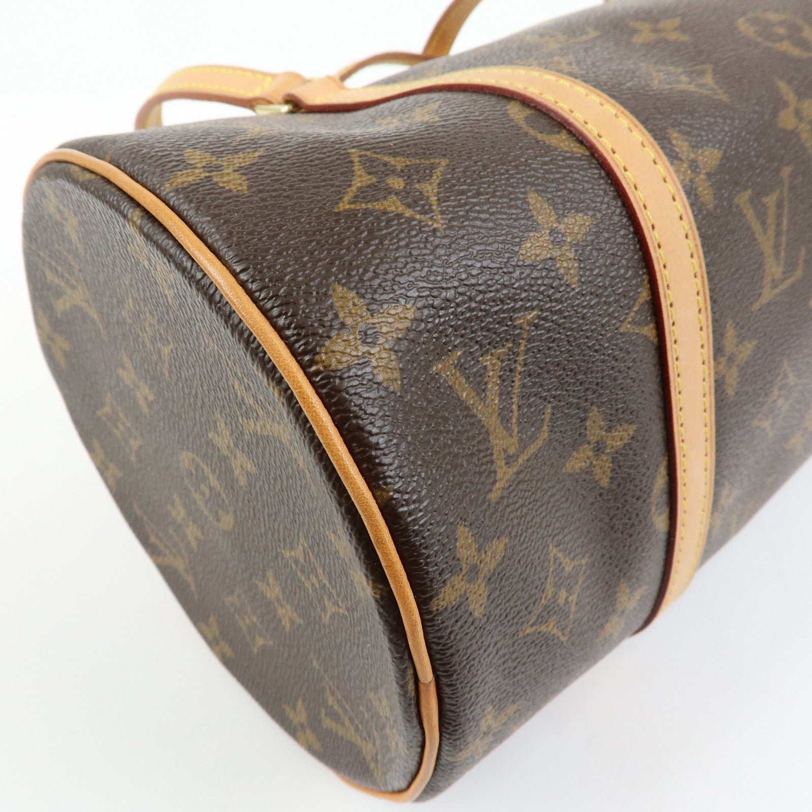 Louis Vuitton Monogram Papillon 30 Hand Bag Brown M51385