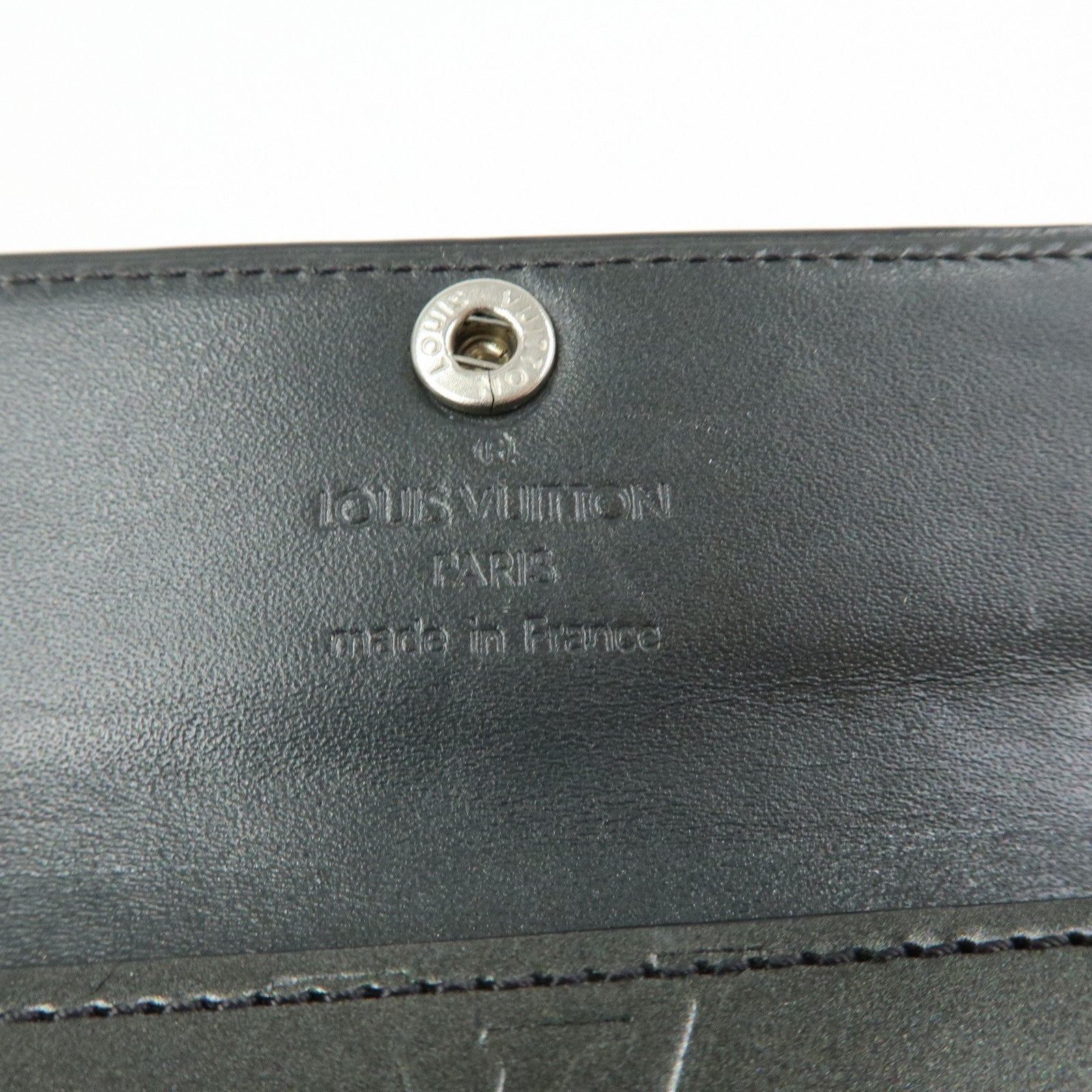 Louis Vuitton Monogram Matte Vernis Ludlow Coin Case Noir M65122