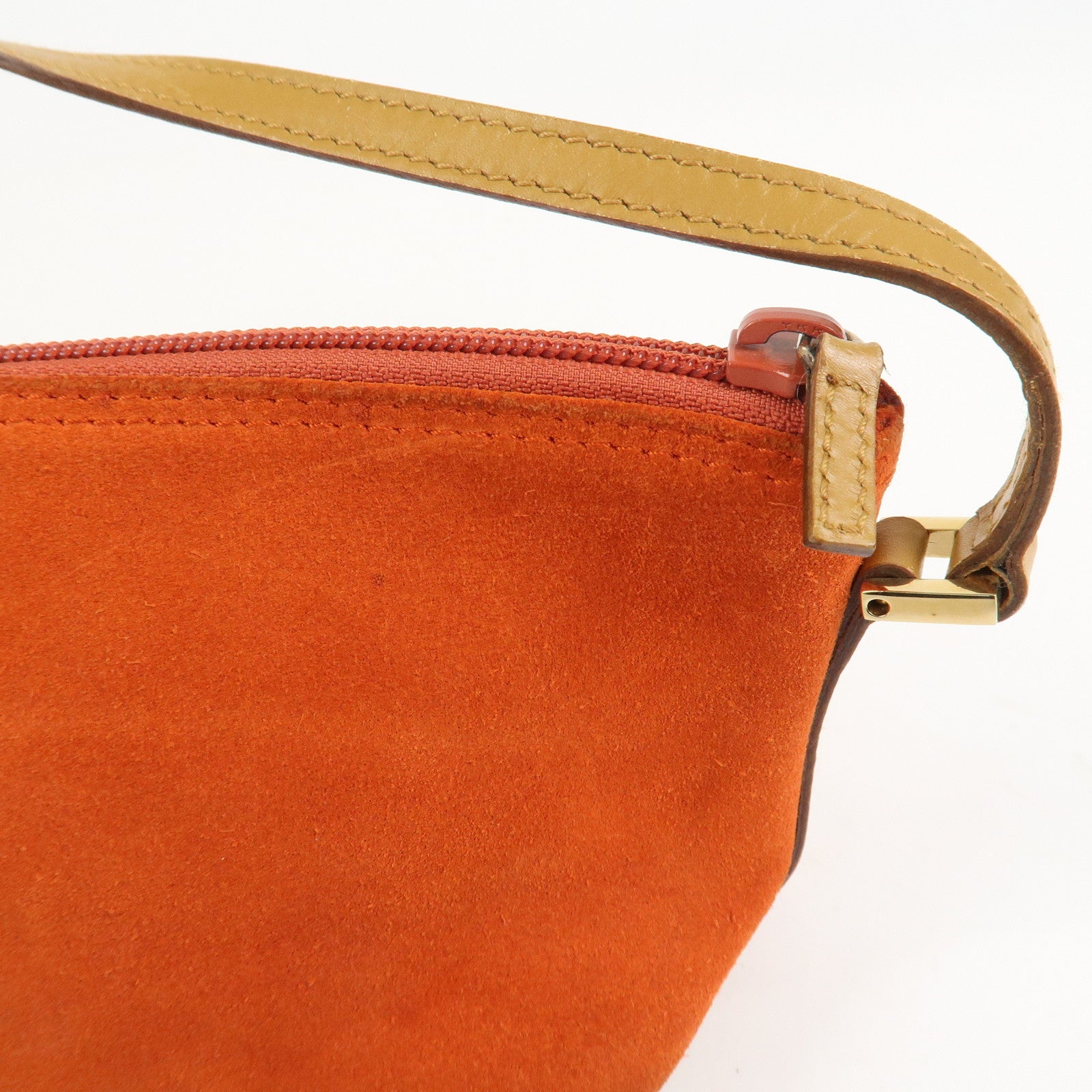 GUCCI Boat Bag Suede Leather Accessory Pouch Hand Bag 039.1103