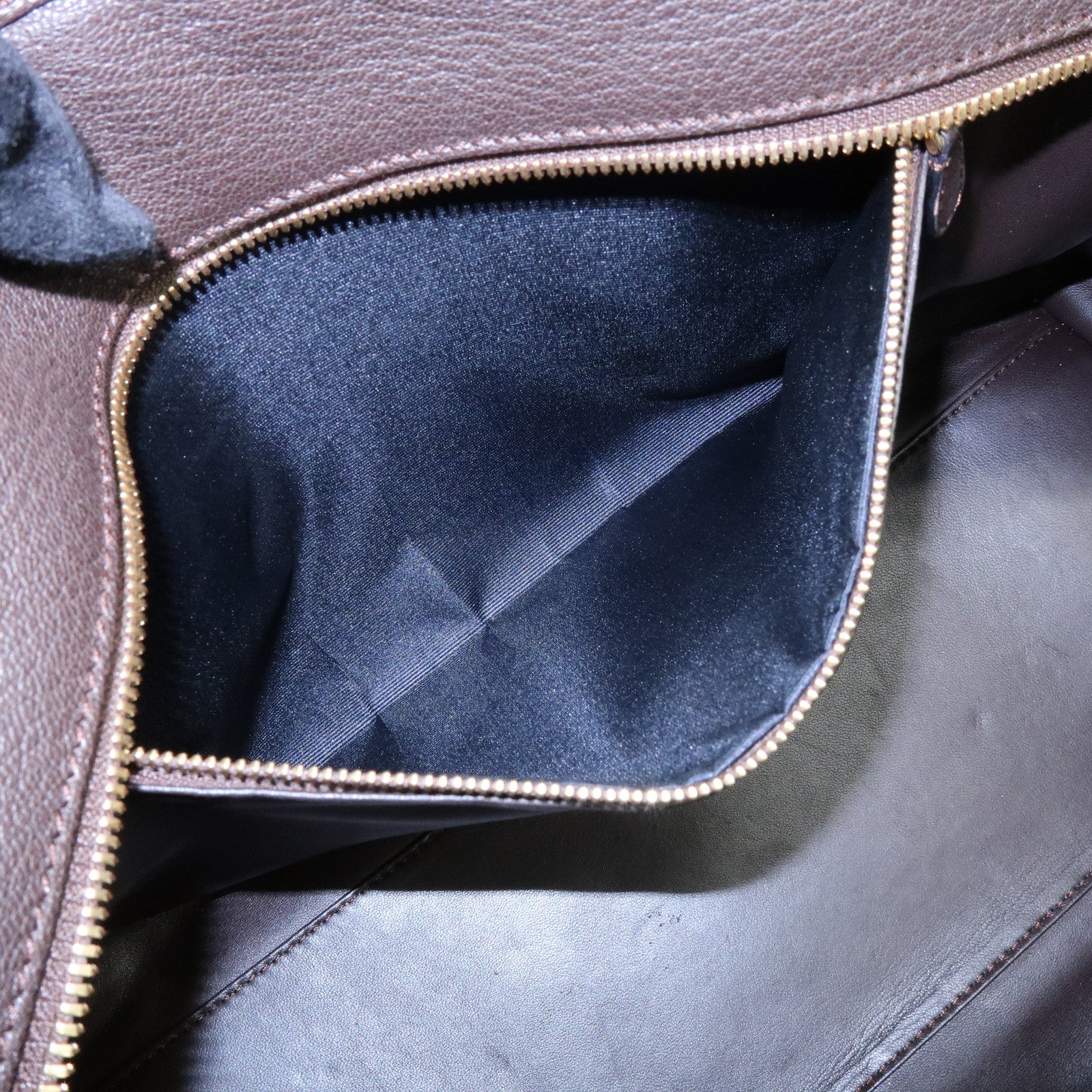 LOEWE Anagram Amazona 36 Hand Bag Boston Bag Dark Brown
