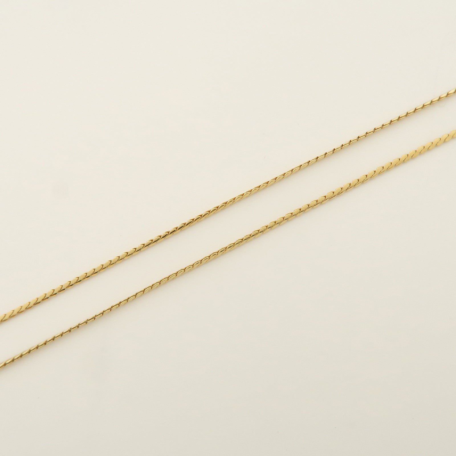 Christian Dior Heart Metal Rhinestone Necklace Gold