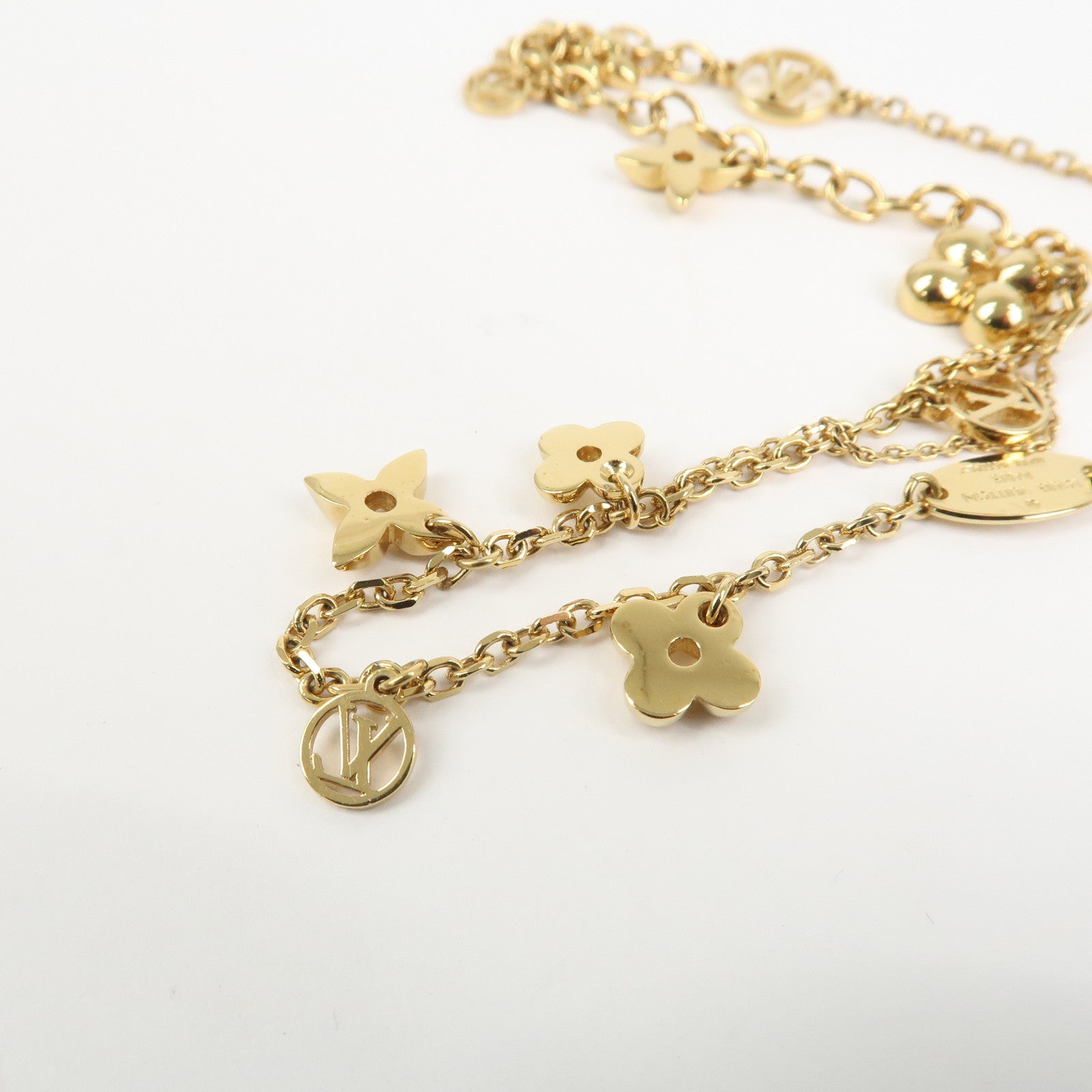 Louis Vuitton Blooming LV Circle Monogram Flower Necklace M90736