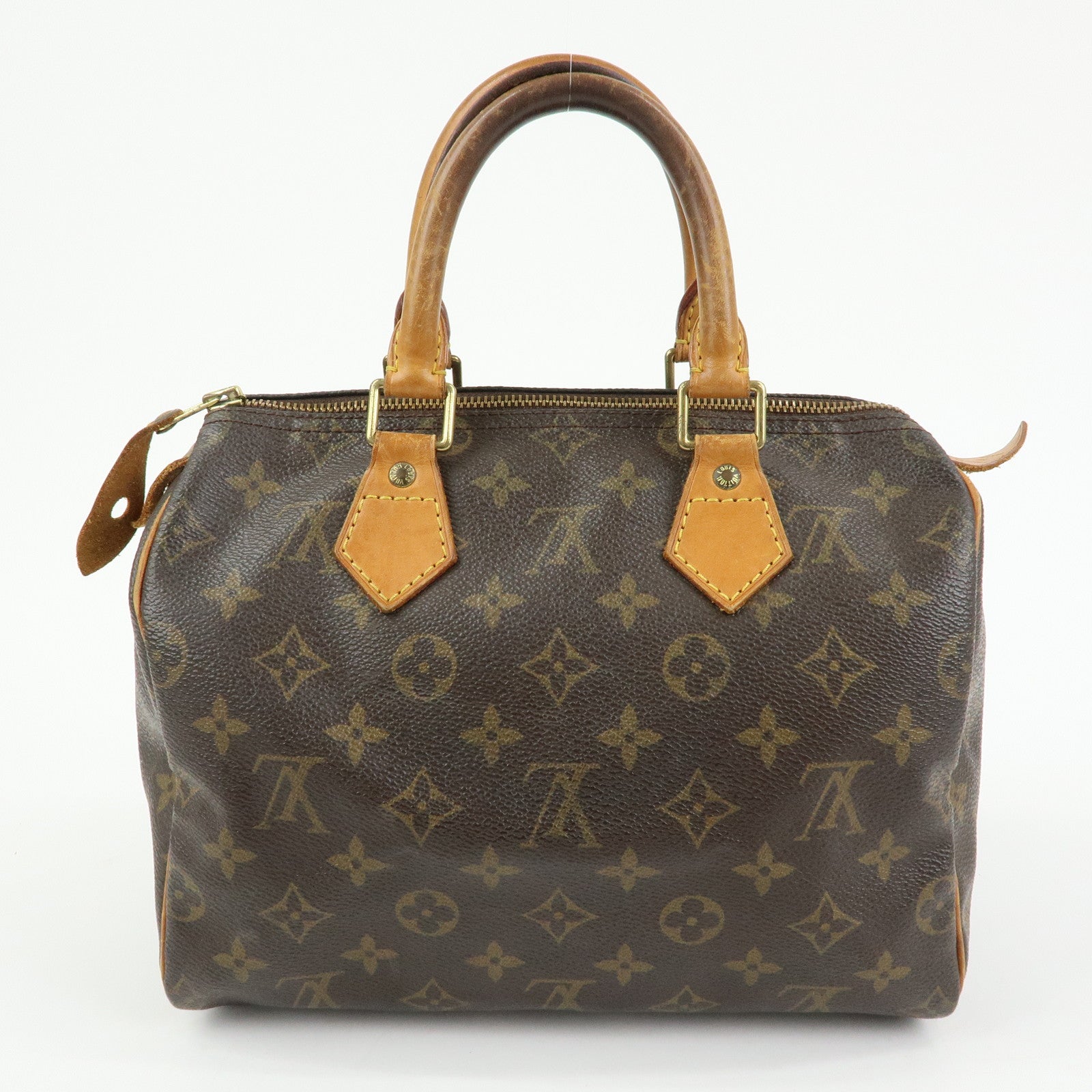 Louis Vuitton Monogram Speedy 25 Boston Bag Hand Bag Brown M41528