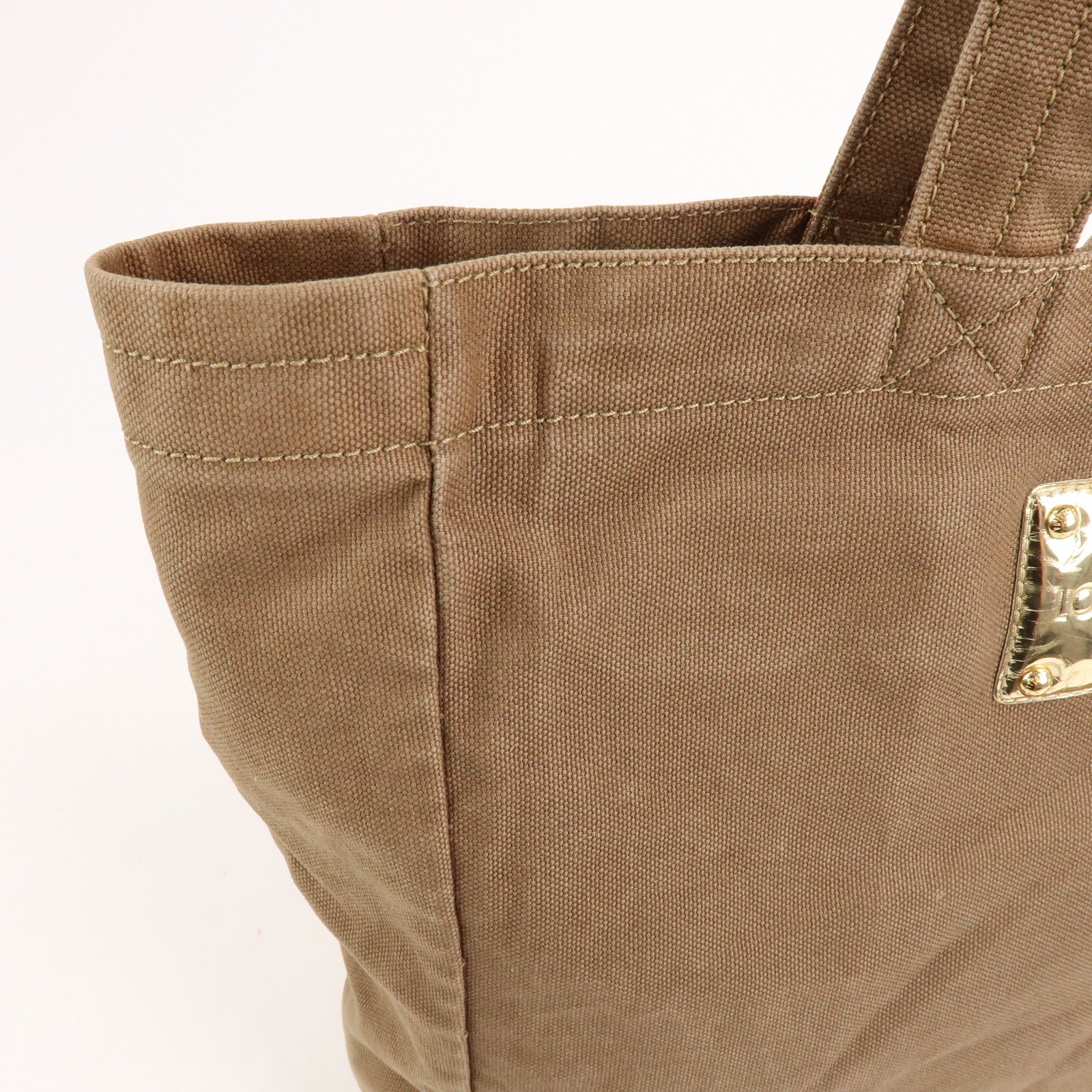 Louis Vuitton Thats Love MM Canvas Tote Bag Hand Bag Khaki M56385
