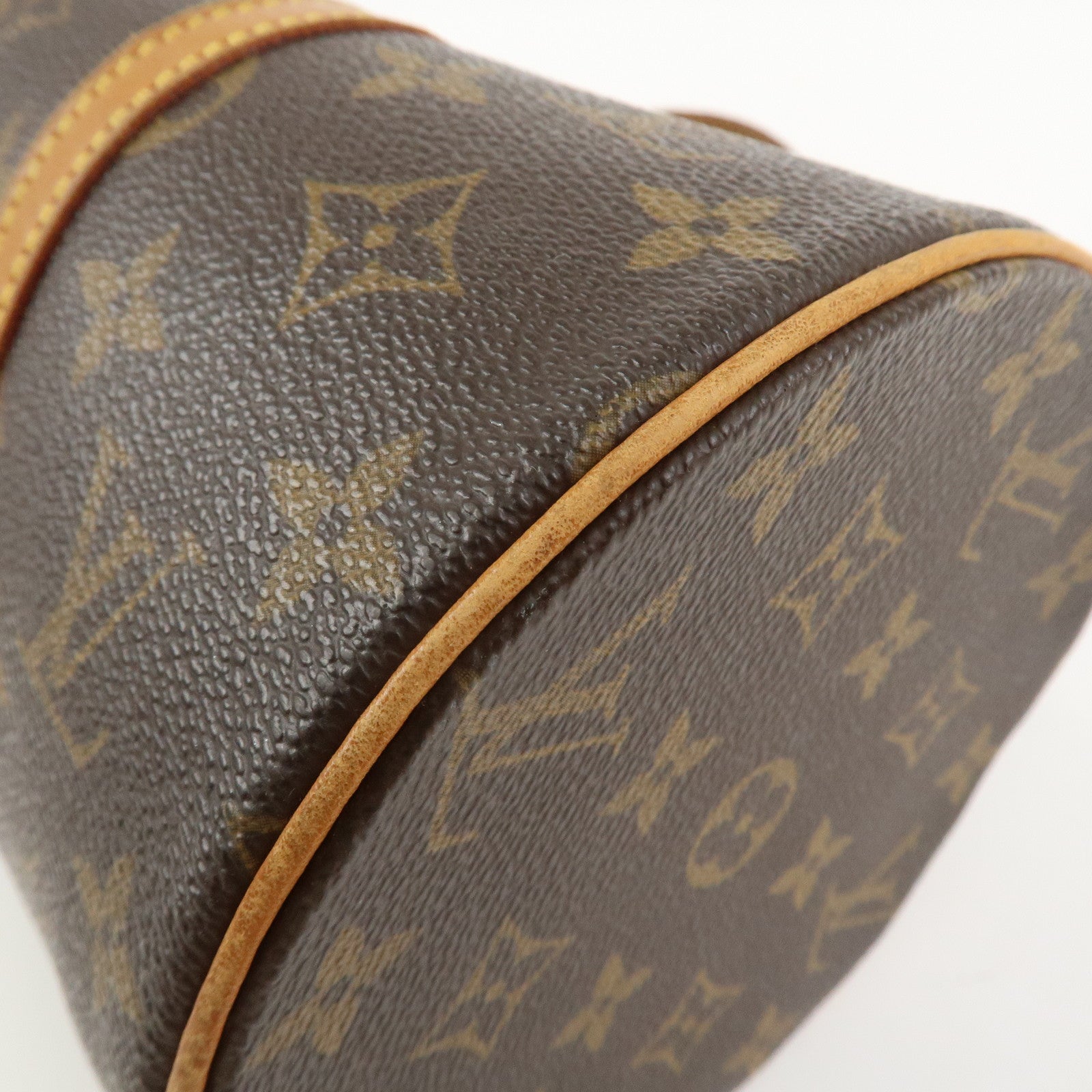 Louis Vuitton Monogram Papillon 30 Hand Bag Brown M51385