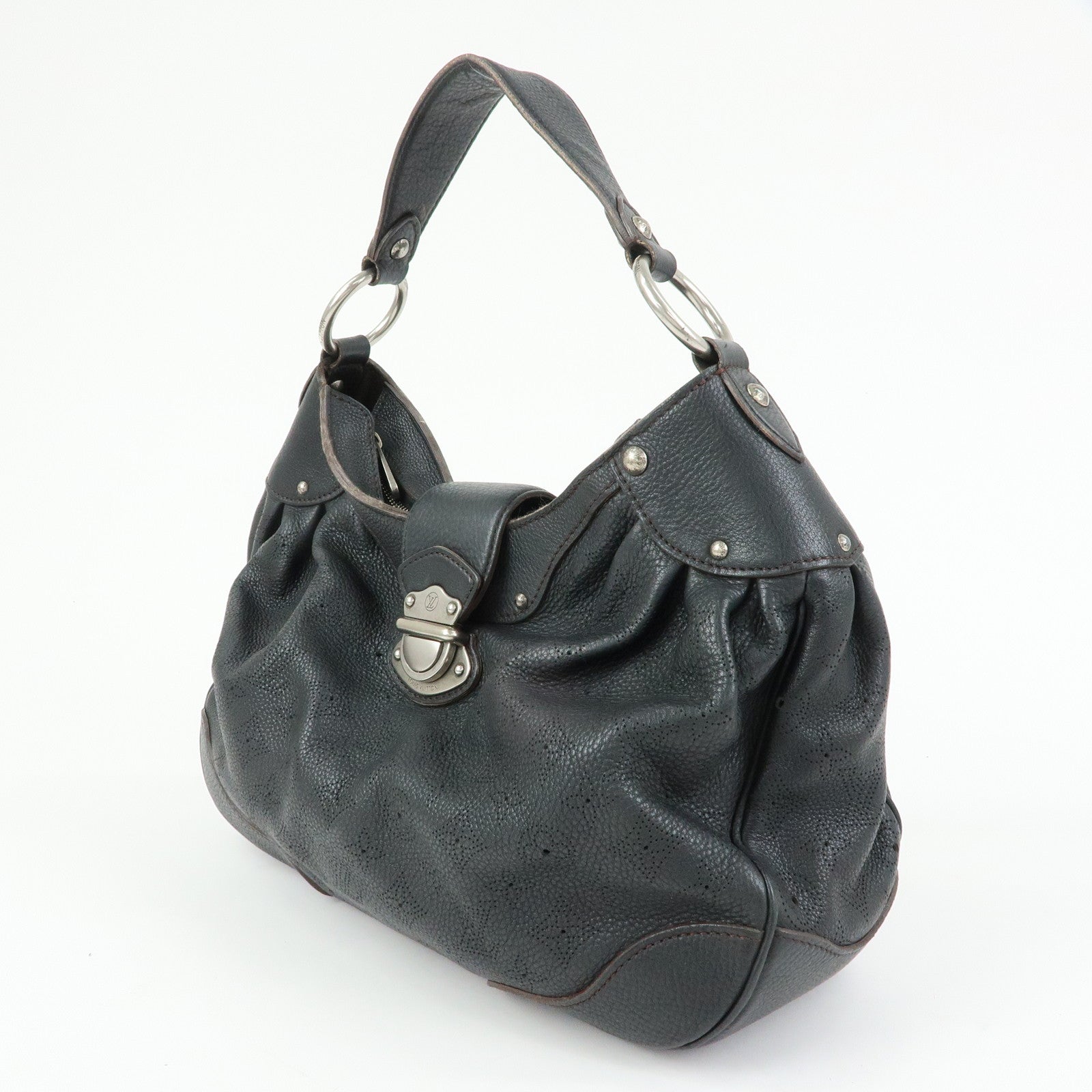 Louis Vuitton Monogram Mahina Solar PM Shoulder Bag Noir M93127