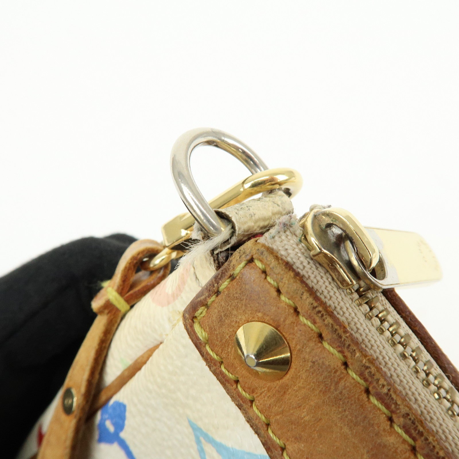 Louis Vuitton Monogram Multicolor Pochette Accessoires Blanc M92649