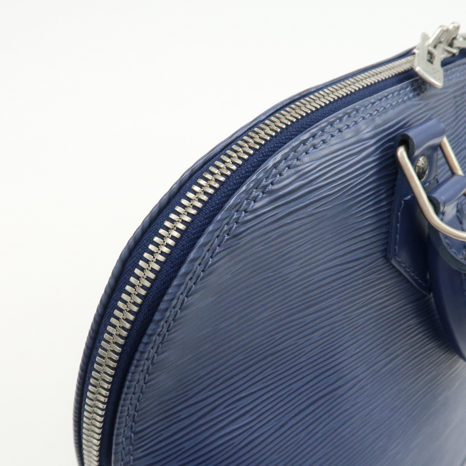 Louis Vuitton Epi Leather Alma PM Hand Bag Myrtille Blue M5214G