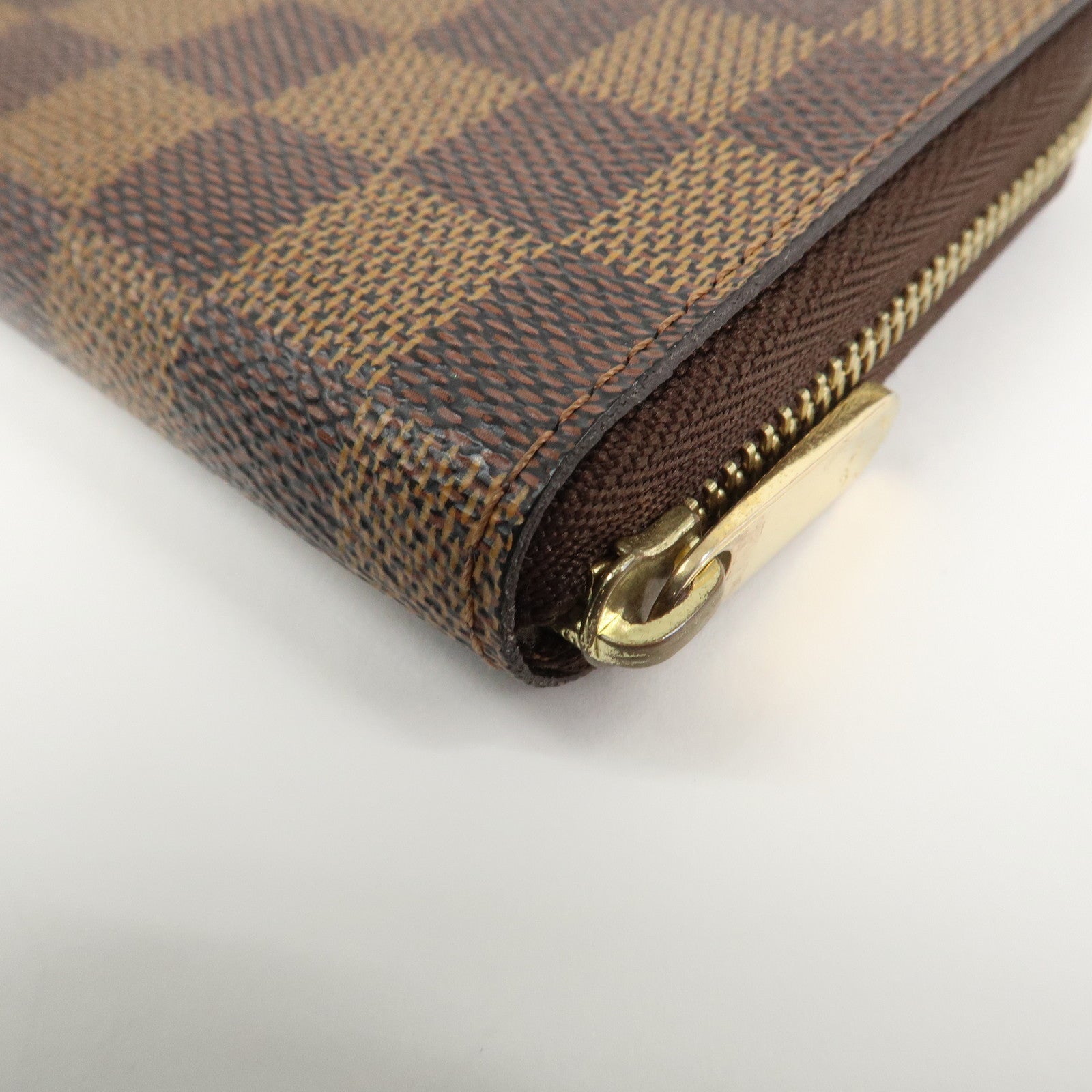 Louis Vuitton Damier Zippy Coin Case Wallet Brown N63070