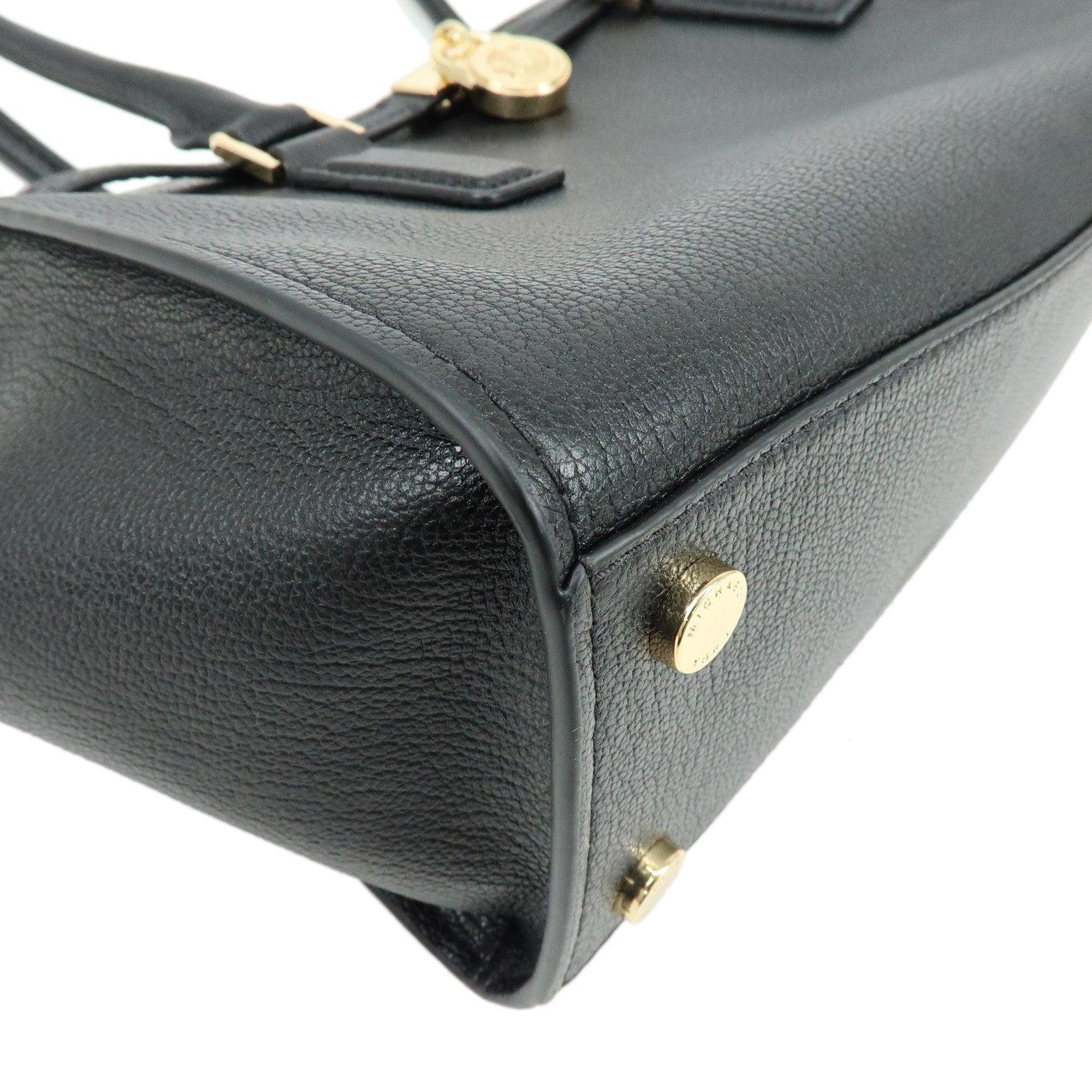 MICHAEL KORS Hamilton Modern Leather Shoulder Bag Black
