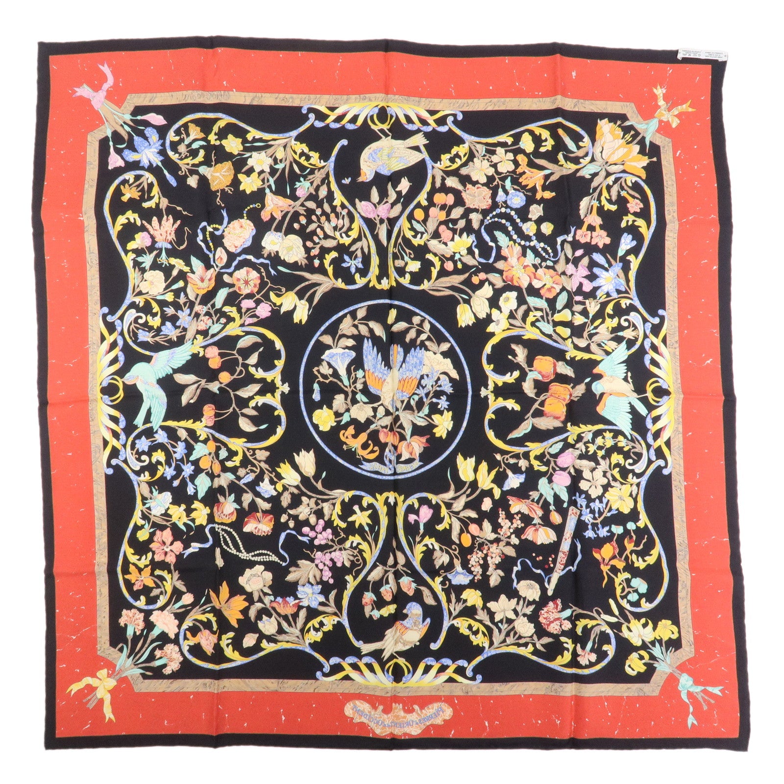 HERMES Carre 90 Silk 100% Scarf PIERRES D' ORIENT ET D' OCCIDENT