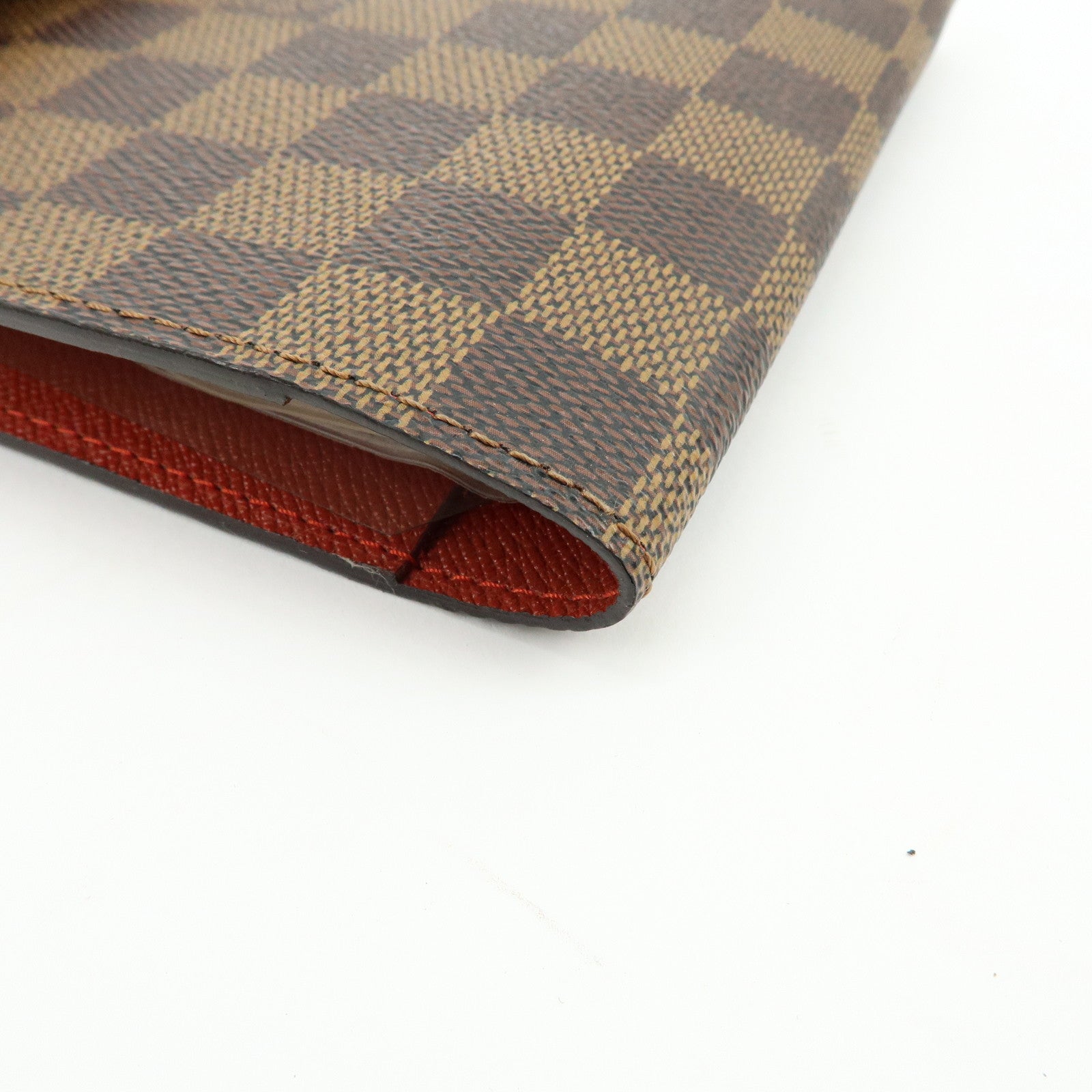 Louis Vuitton Damier Ebene Canvas Leather CD Case Holder N62935