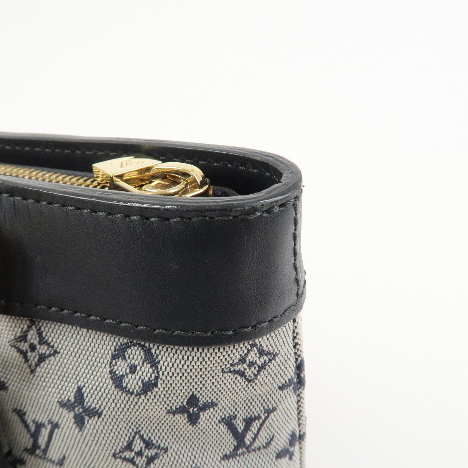 Louis Vuitton Monogram Mini Lin Lucille PM Hand Bag Blue M92676