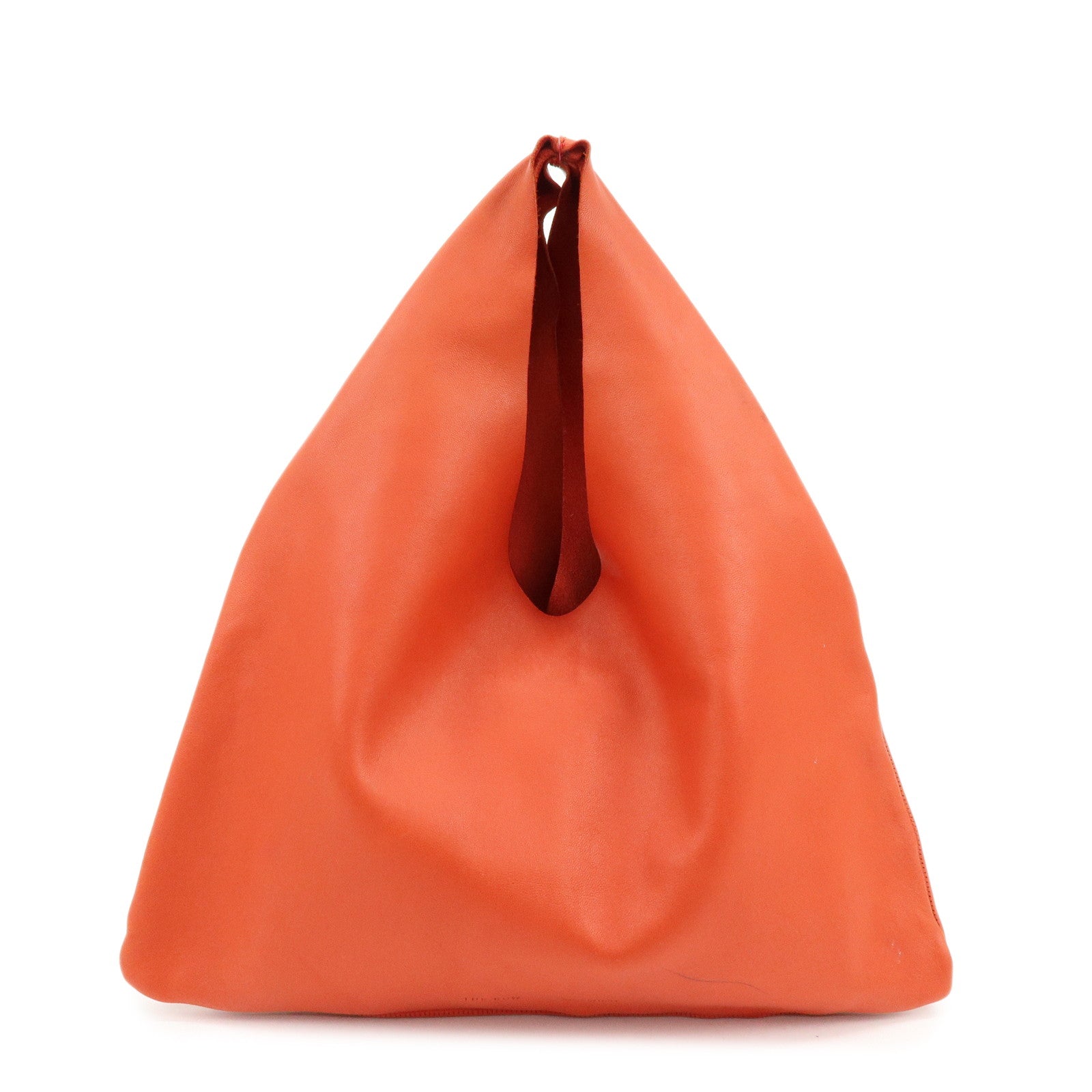THE ROW Small Bindle Cowhide Leather Hand Bag Orange W1682L628