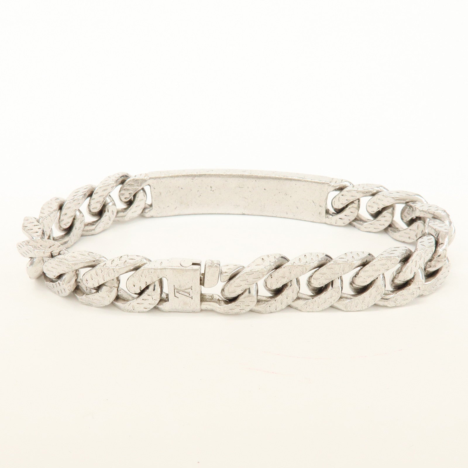 Louis Vuitton Metal Bracelet Montaigne Silver M66119